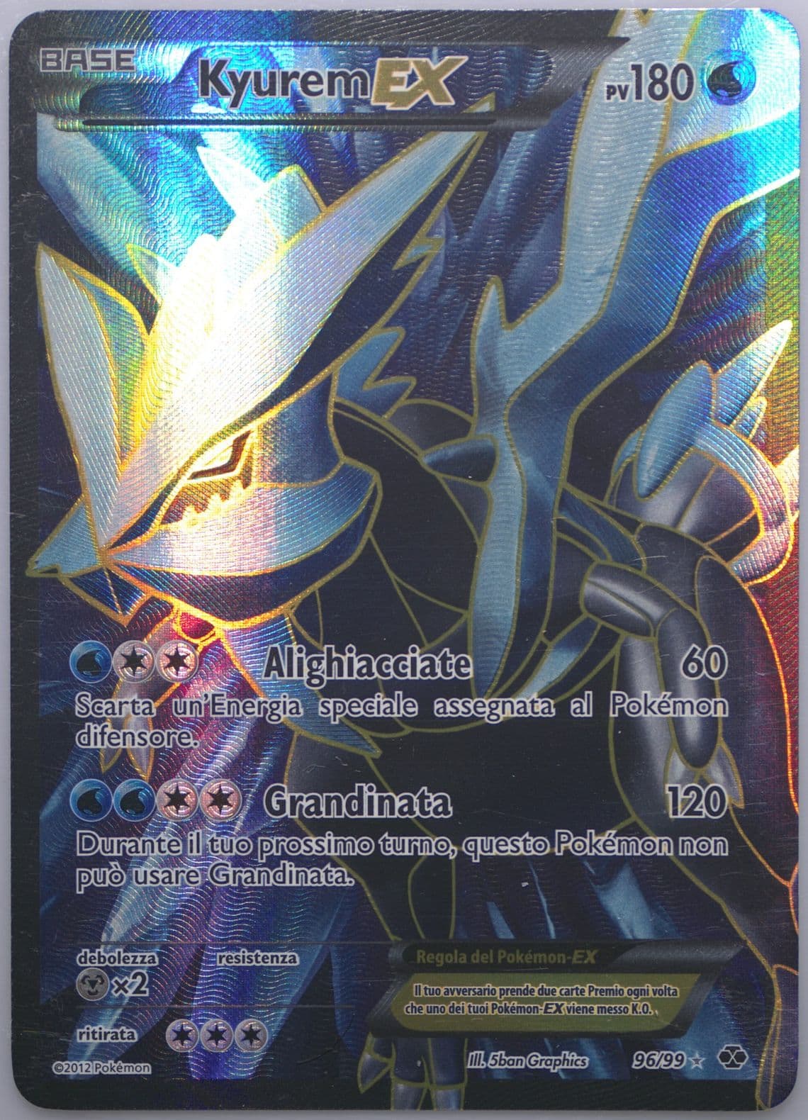 Full Art/Kyurem EX Italian (96) 2012 Pokemon Black & White Next Destinies