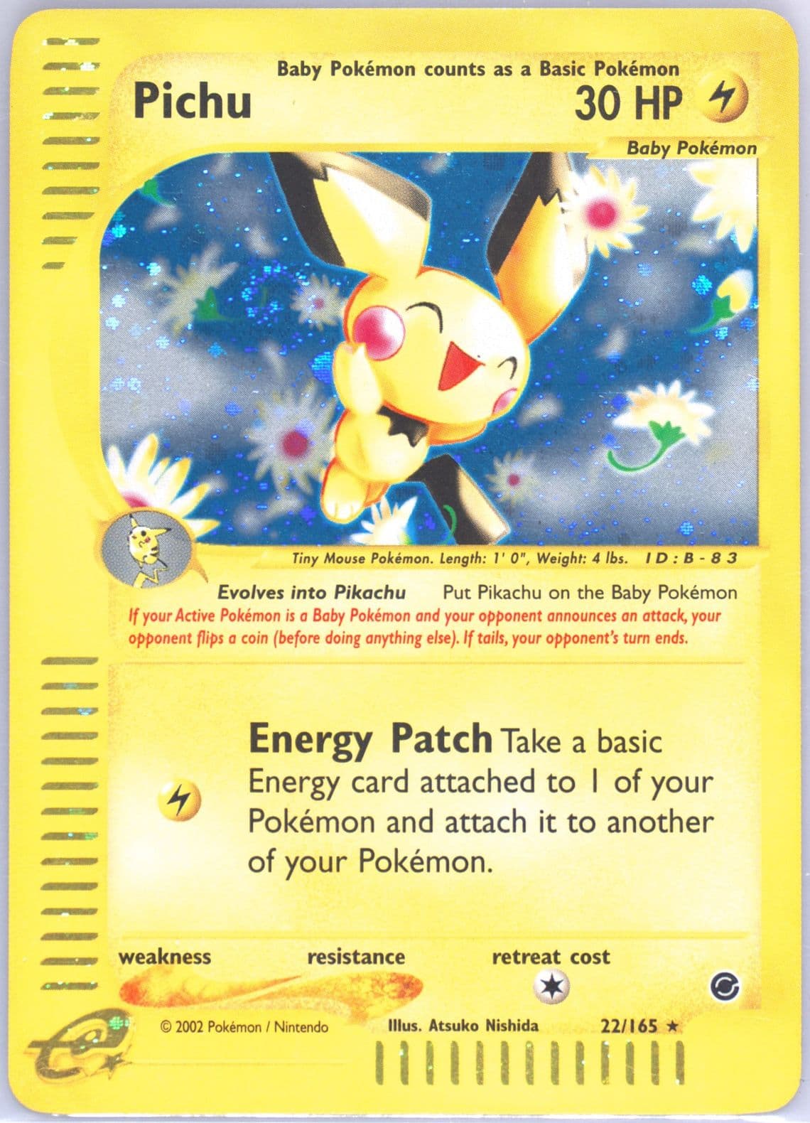 Pichu-Holo (22) 2002 Pokemon Expedition