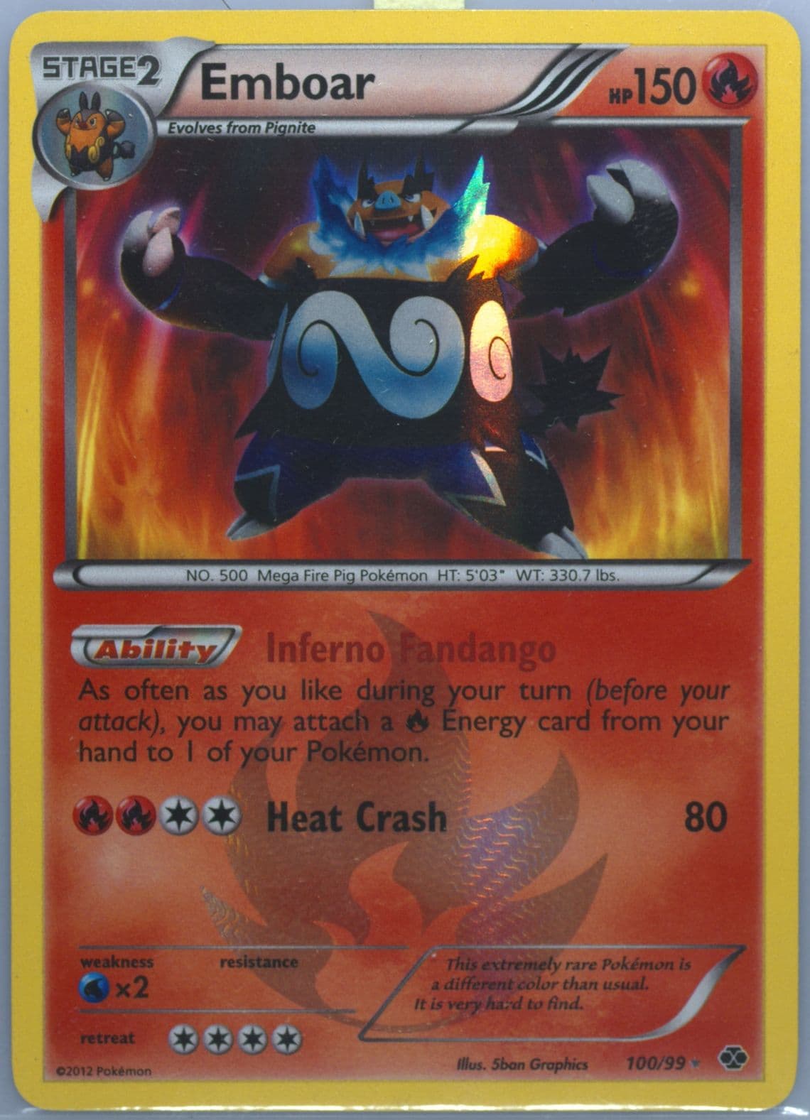Emboar-Holo (100) 2012 Pokemon Black & White Next Destinies
