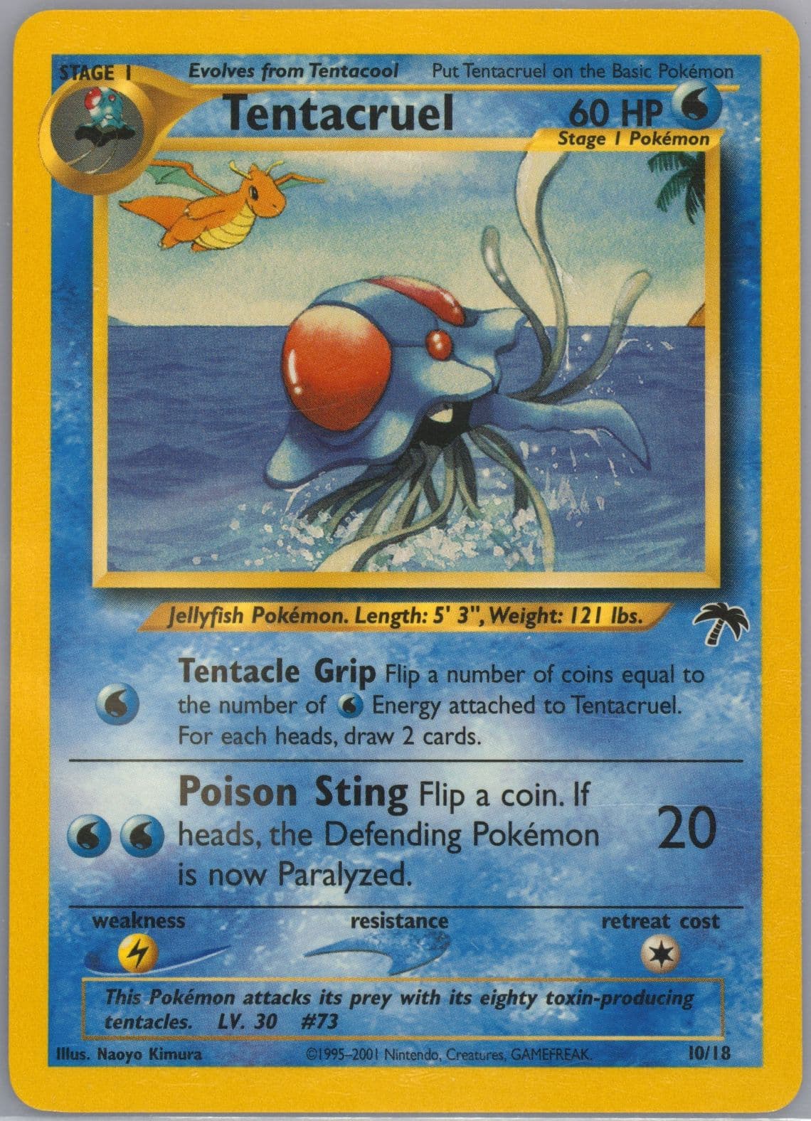 Tentacruel (10) 2001 Pokemon Southern Islands Promo