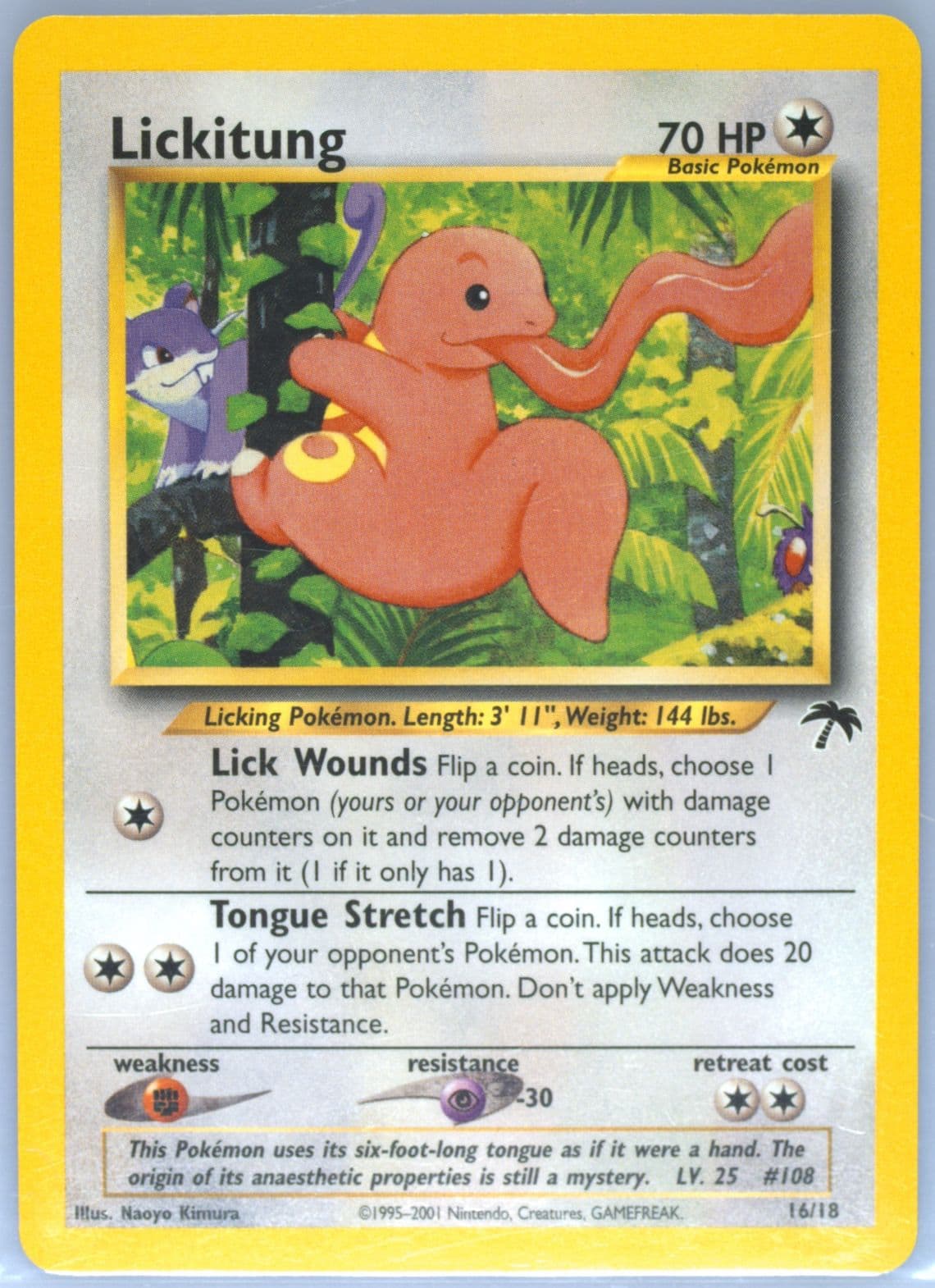Lickitung (16) 2001 Pokemon Southern Islands Promo