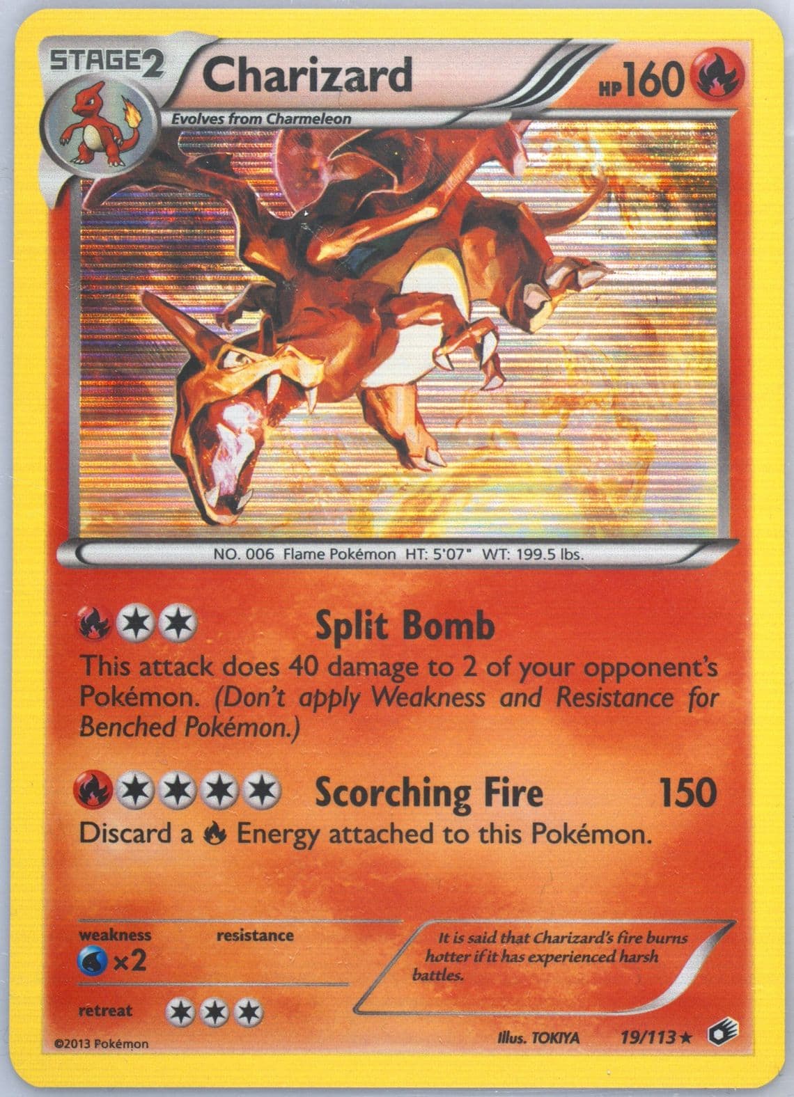 Charizard-Holo (19) 2013 Pokemon Black & White Legendary Treasures