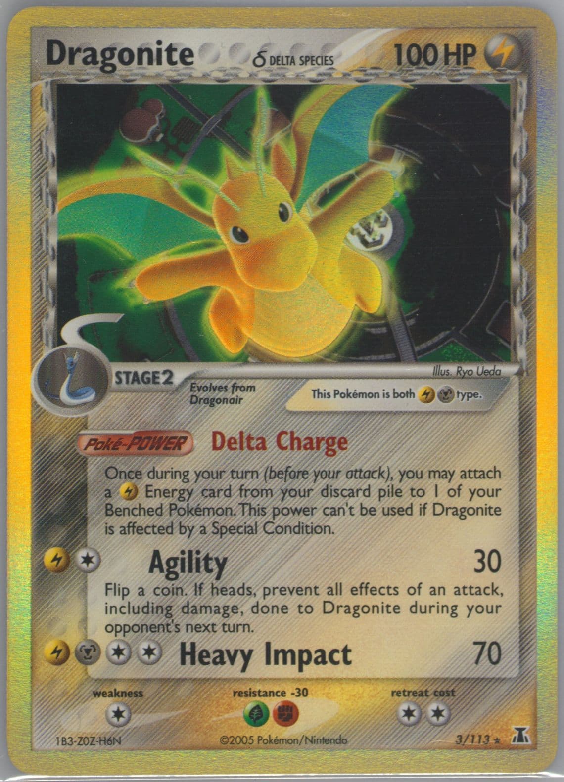 Dragonite-Holo (3) 2005 Pokemon EX Delta Species