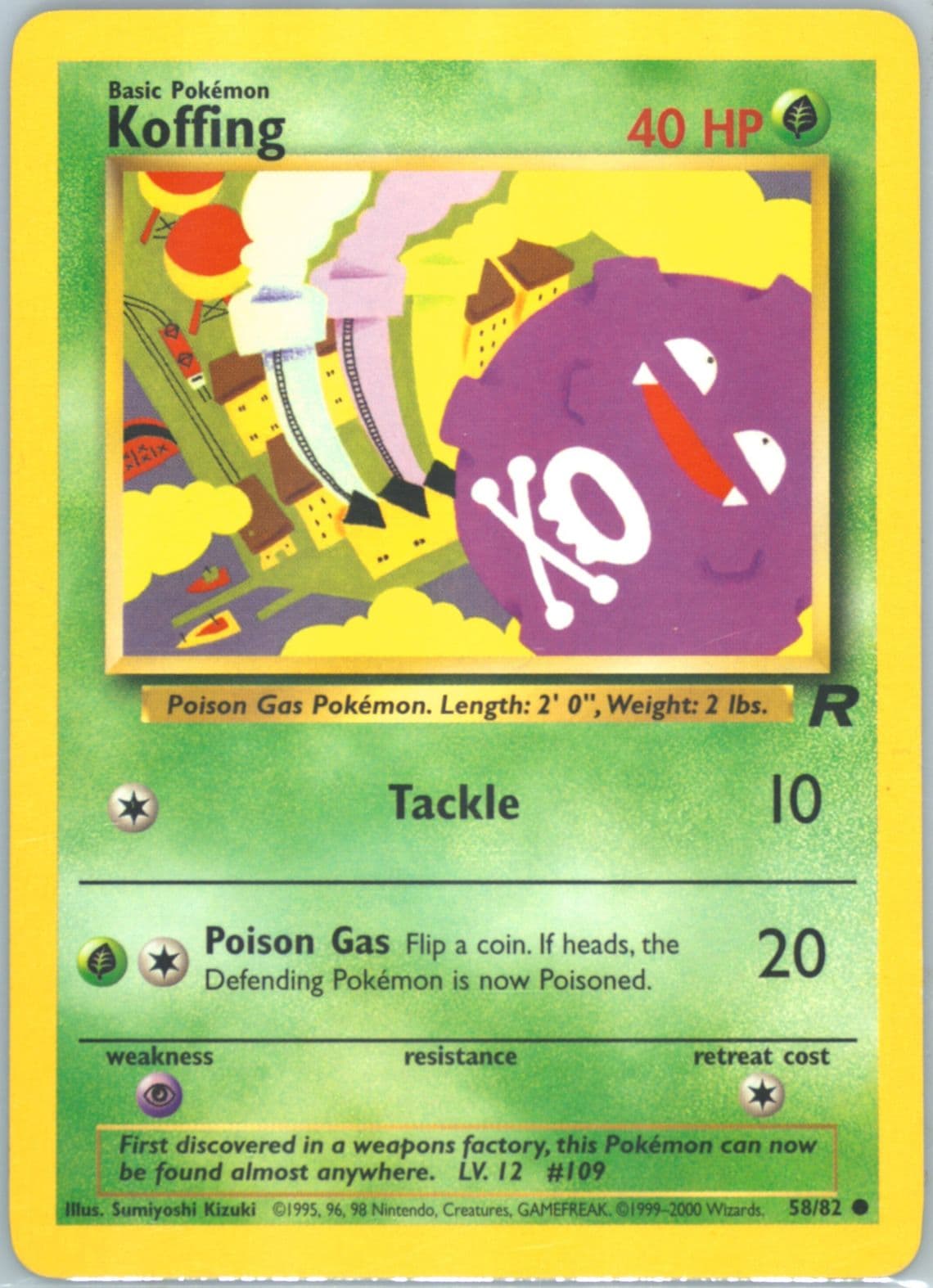 Koffing (58) 2000 Pokemon Rocket