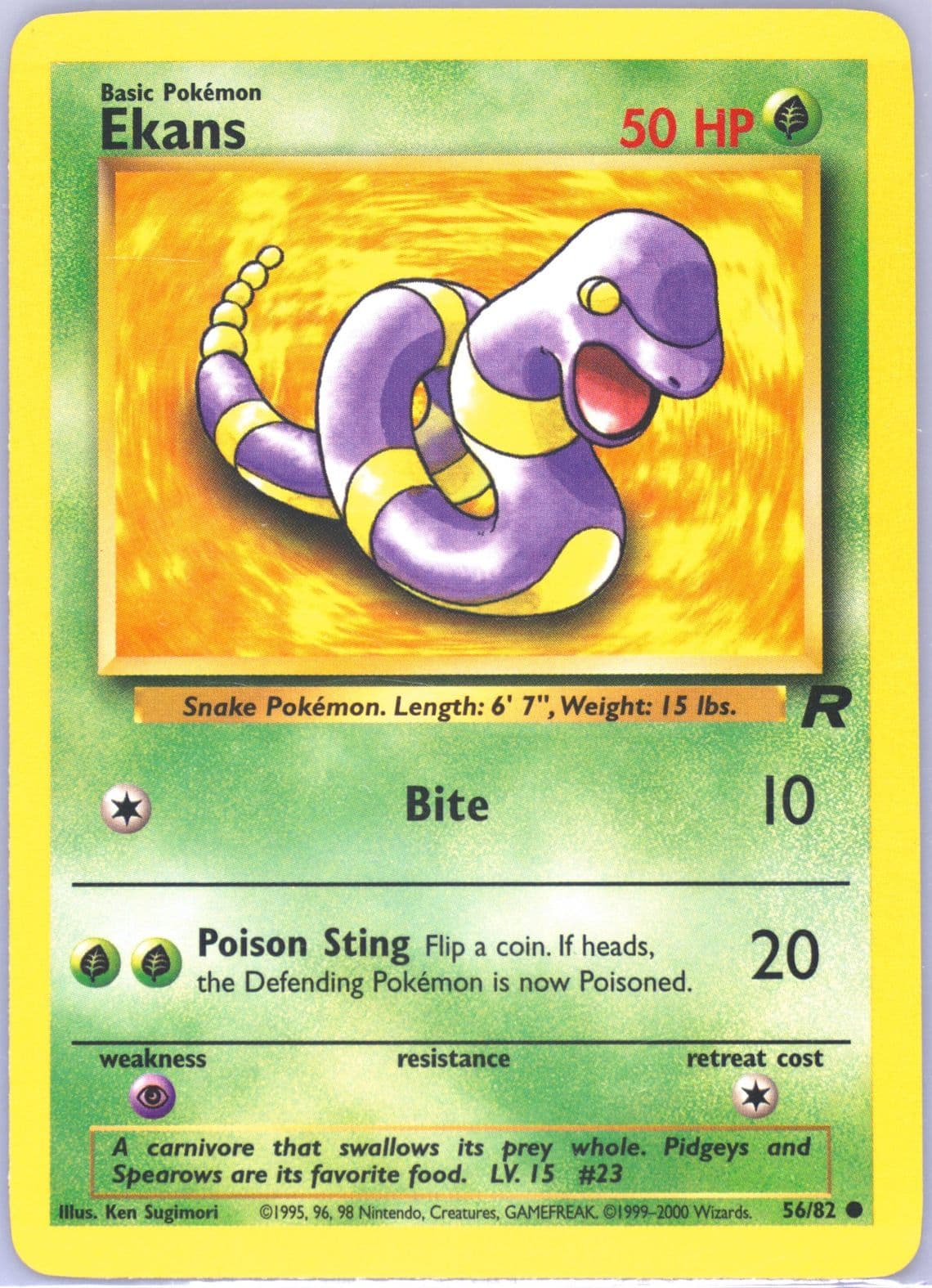 Ekans (56) 2000 Pokemon Rocket