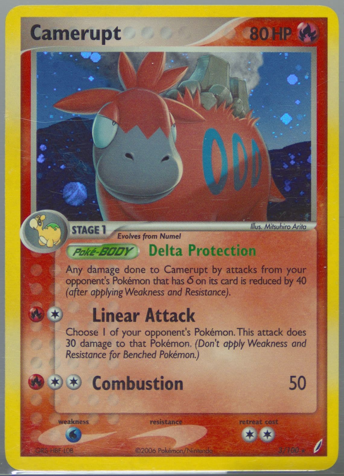 Camerupt-Holo (3) 2006 Pokemon EX Crystal Guardians