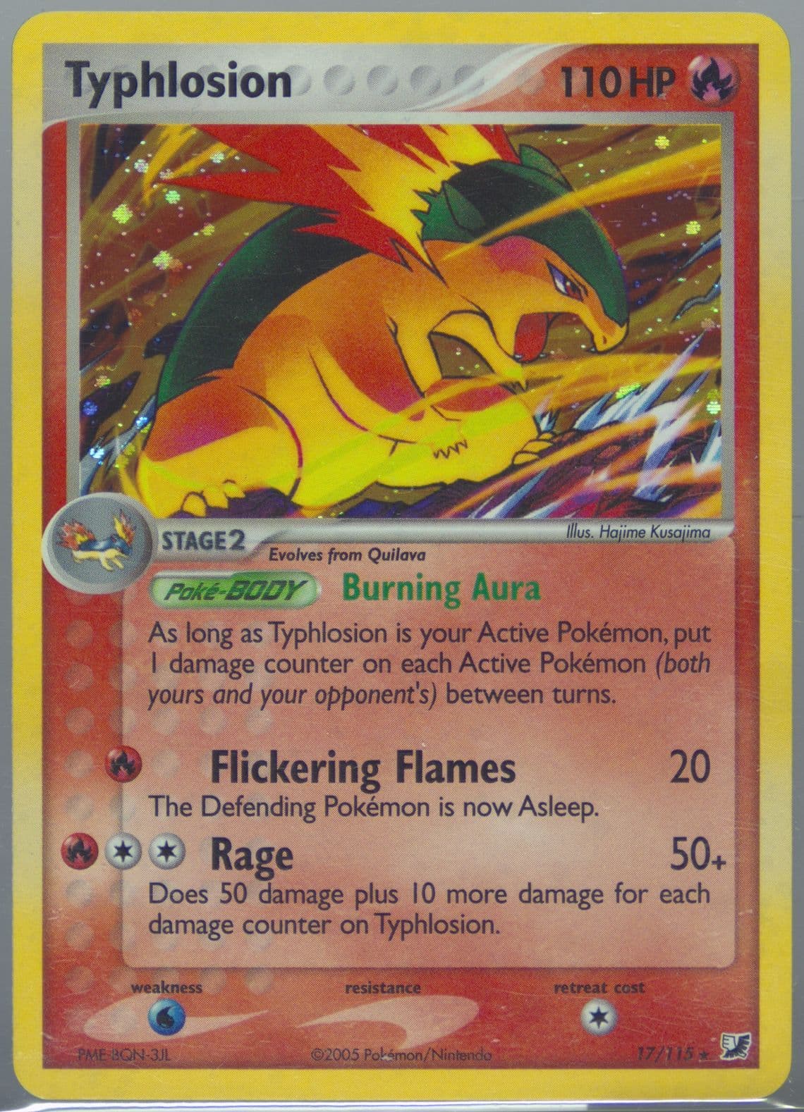 Typhlosion-Holo (17) 2005 Pokemon EX Unseen Forces