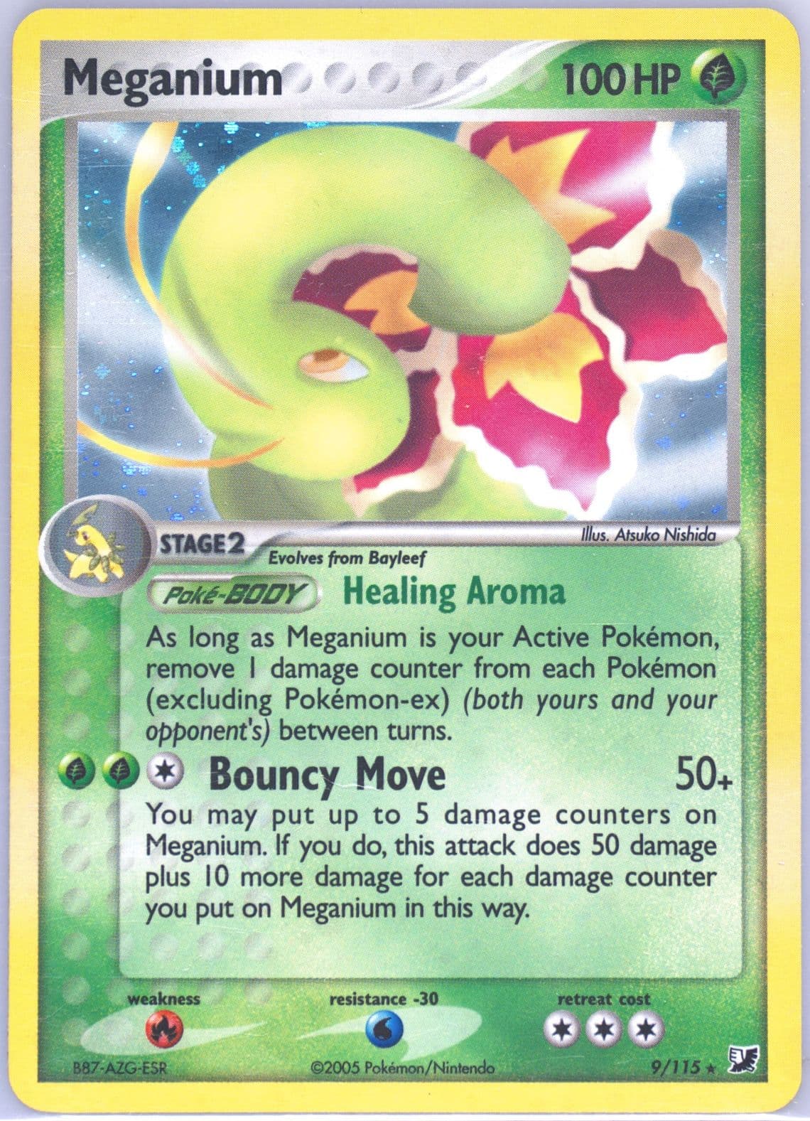 Meganium-Holo (9) 2005 Pokemon EX Unseen Forces