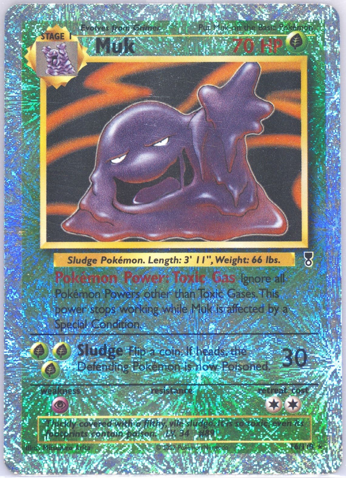 Muk-Reverse Foil (16) 2002 Pokemon Legendary Collection