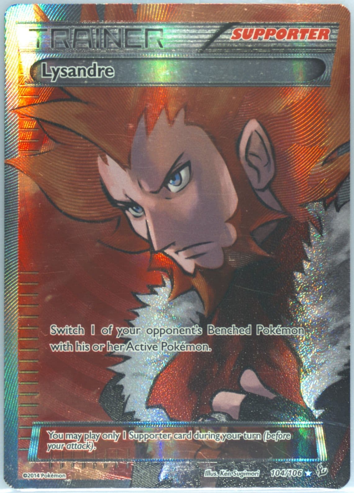 Full Art/Lysandre (104) 2014 Pokemon XY Flashfire