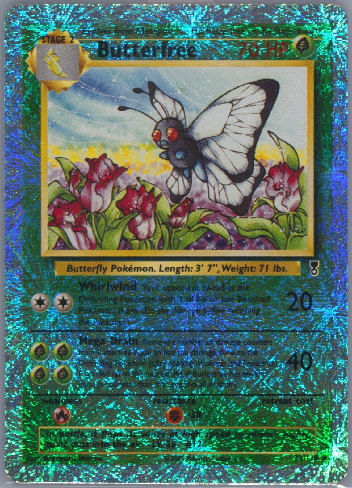 Butterfree-Reverse Foil (21) 2002 Pokemon Legendary Collection