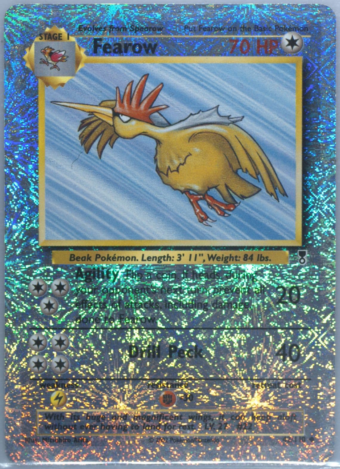 Fearow-Reverse Foil (42) 2002 Pokemon Legendary Collection