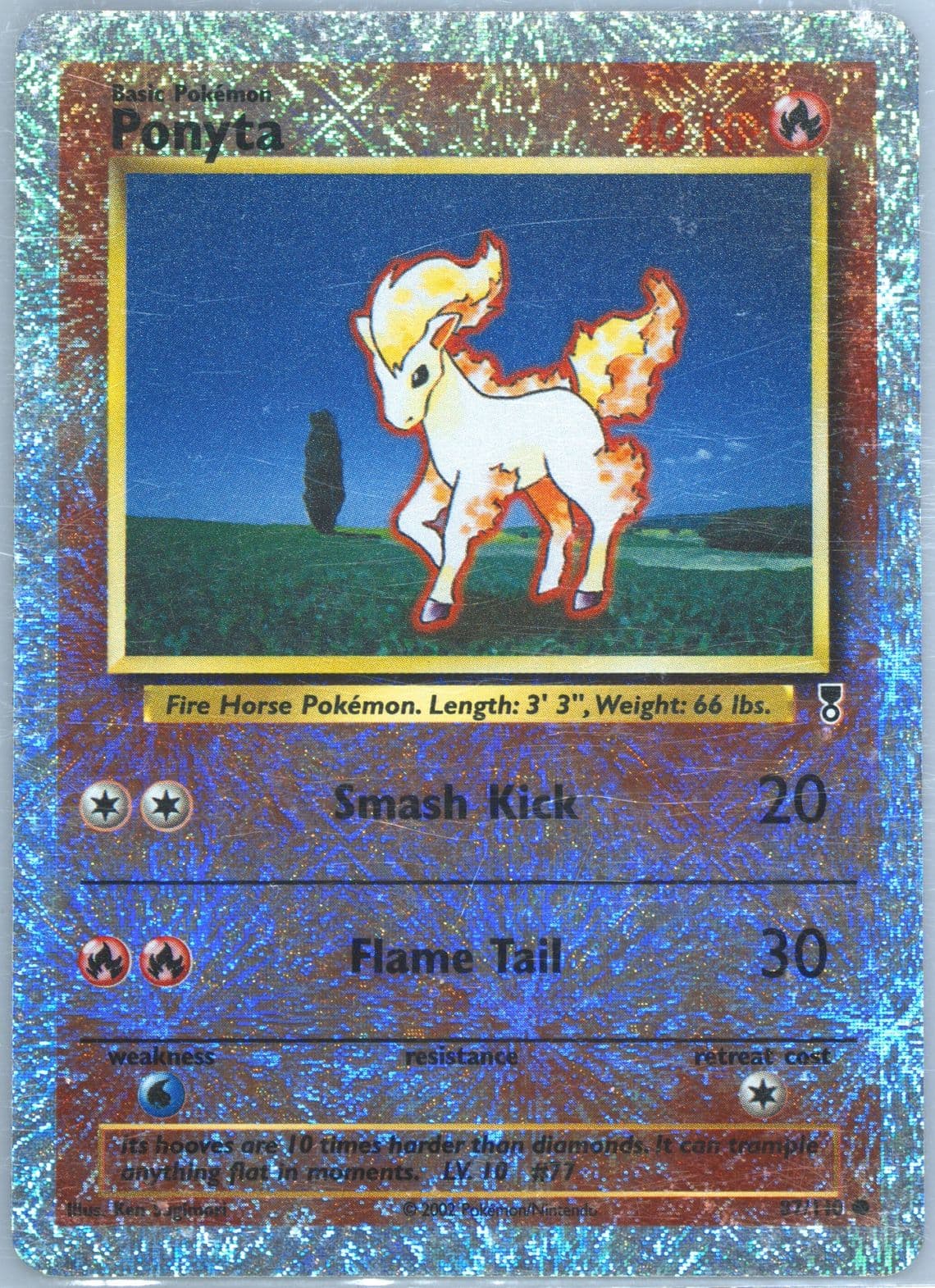 Ponyta-Reverse Foil (87) 2002 Pokemon Legendary Collection