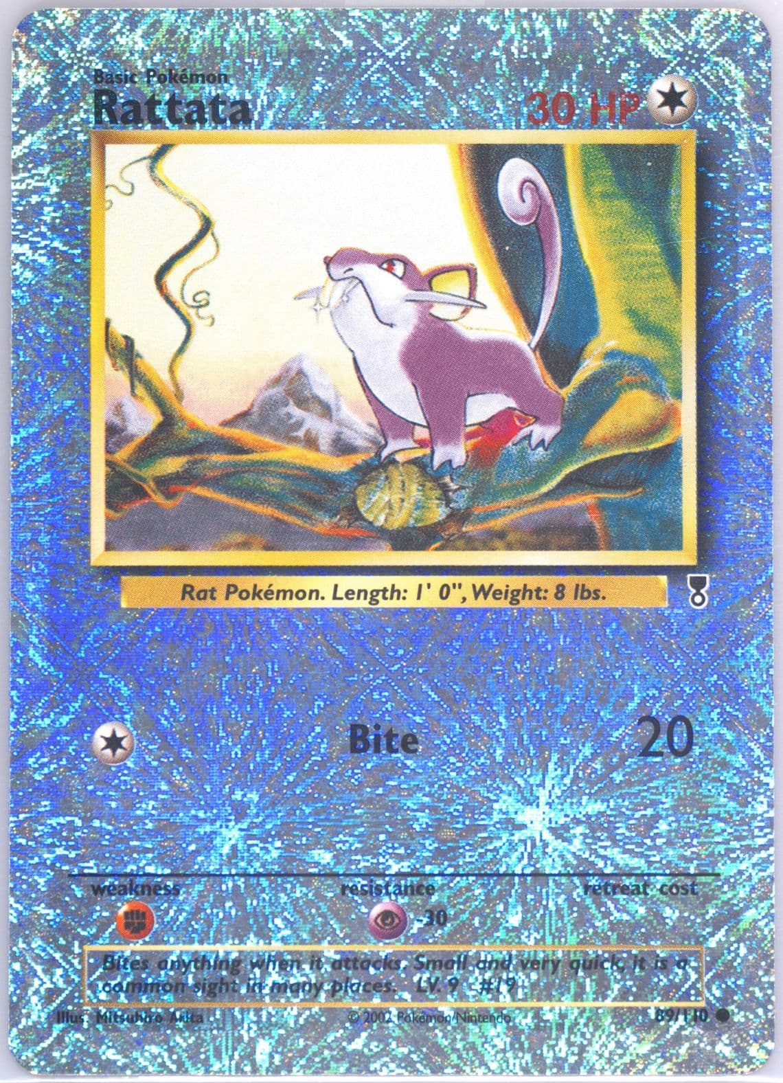Rattata-Reverse Foil (89) 2002 Pokemon Legendary Collection
