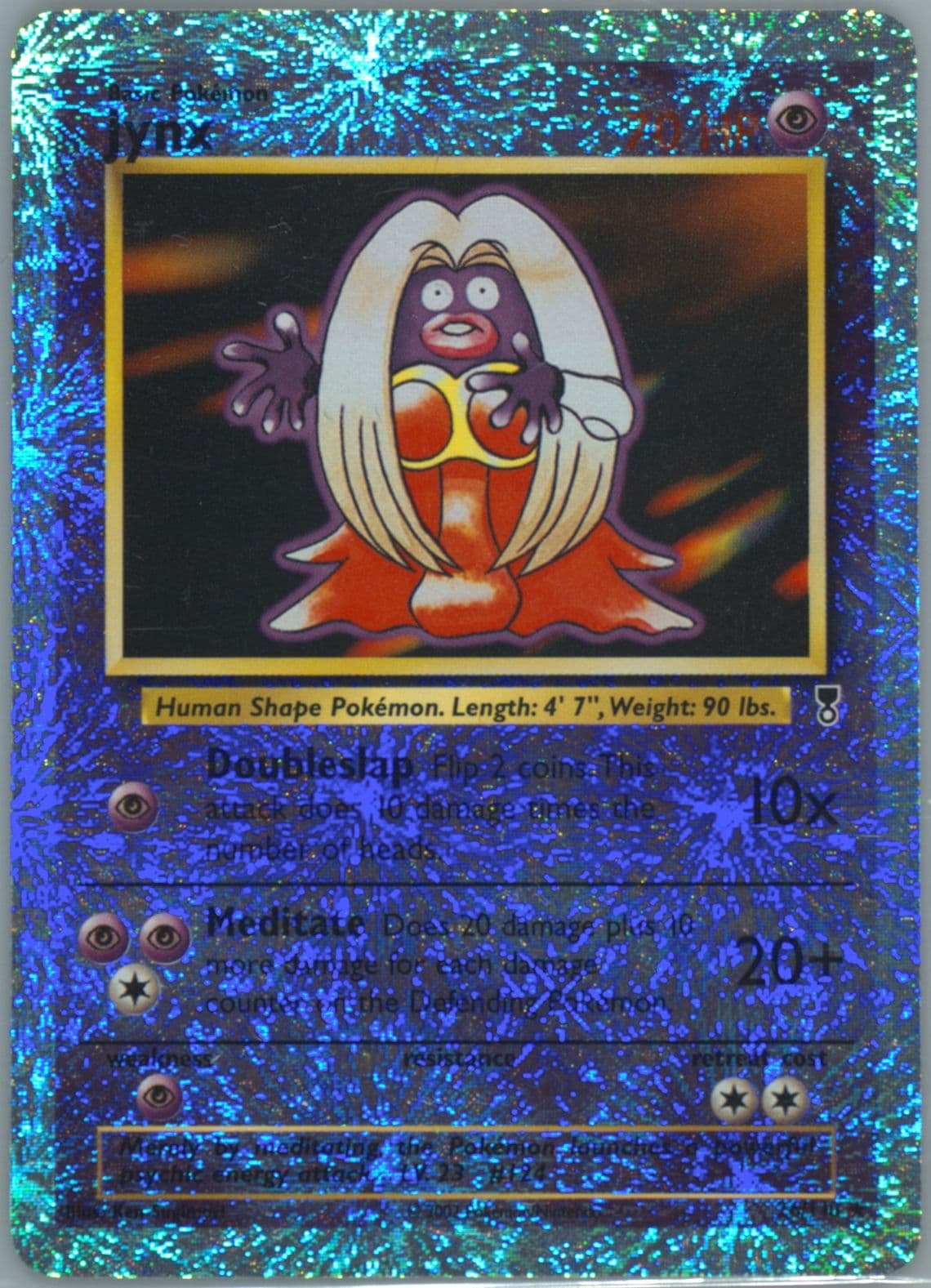 Jynx-Reverse Foil (26) 2002 Pokemon Legendary Collection