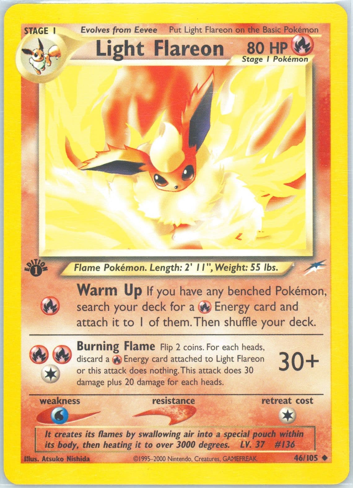 Light Flareon 1st Edition (46) 2002 Pokemon Neo Destiny