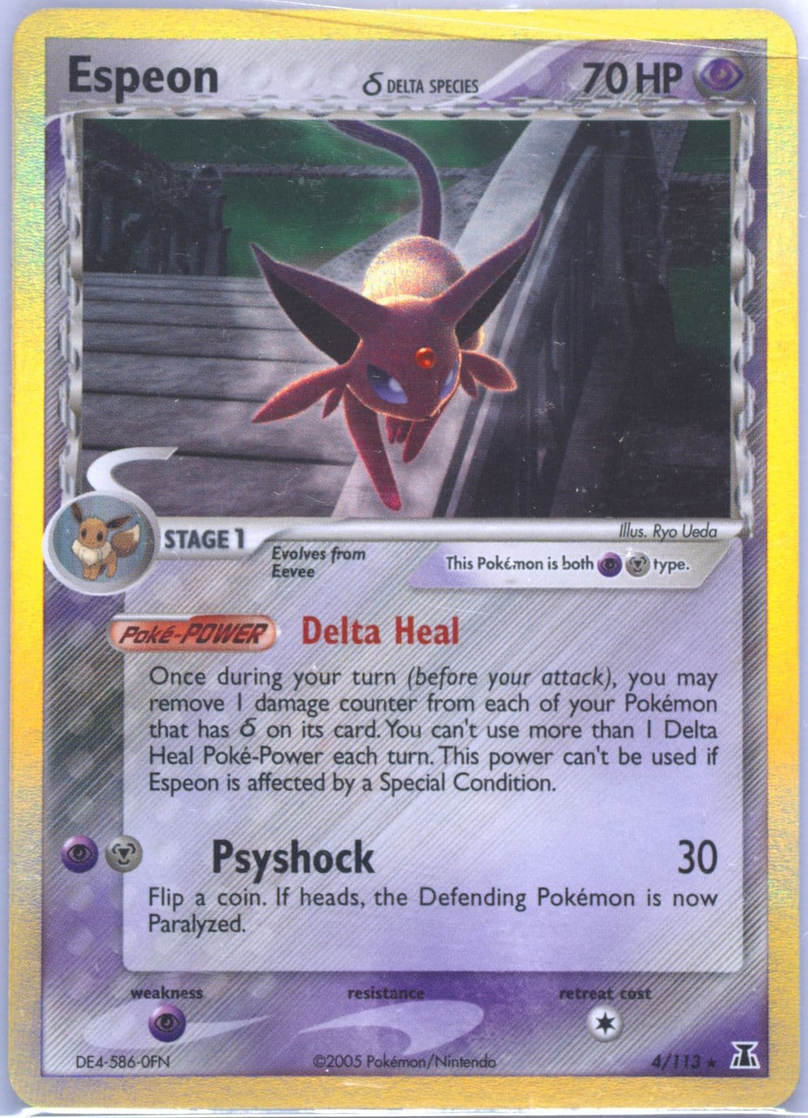 Espeon-Holo (4) 2005 Pokemon EX Delta Species