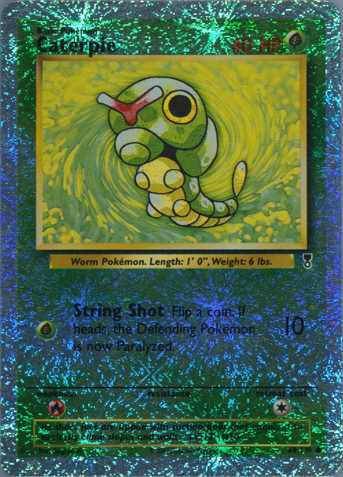 Caterpie-Reverse Foil (69) 2002 Pokemon Legendary Collection