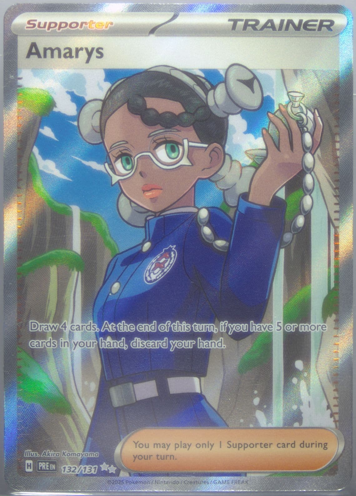 Amarys Ultra Rare (132) 2025 Pokemon Pre EN-Prismatic Evolutions