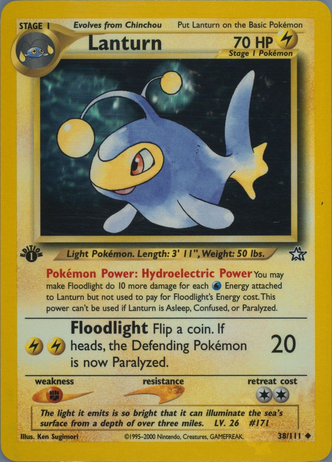 Lanturn (38) 2000 Pokemon Neo Genesis 1st Edition