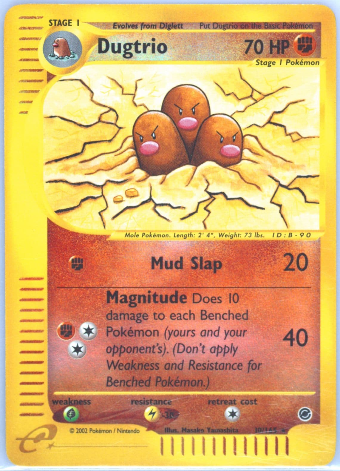 Dugtrio-Reverse Foil (10) 2002 Pokemon Expedition