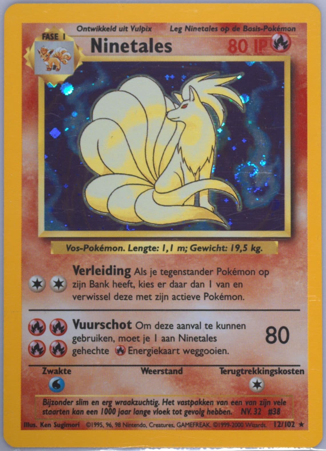 Ninetales-Holo (12) 1999 Pokemon Dutch