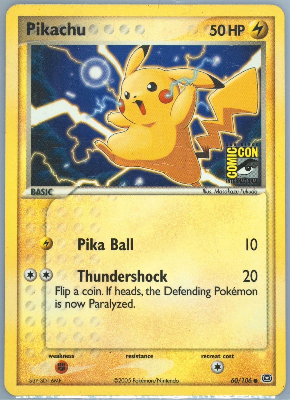 Pikachu Comic Con-Promo (60) 2005 Pokemon EX Emerald