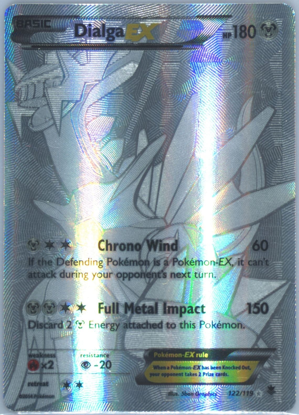 Full Art/Dialga EX (122) 2014 Pokemon XY Phantom Forces