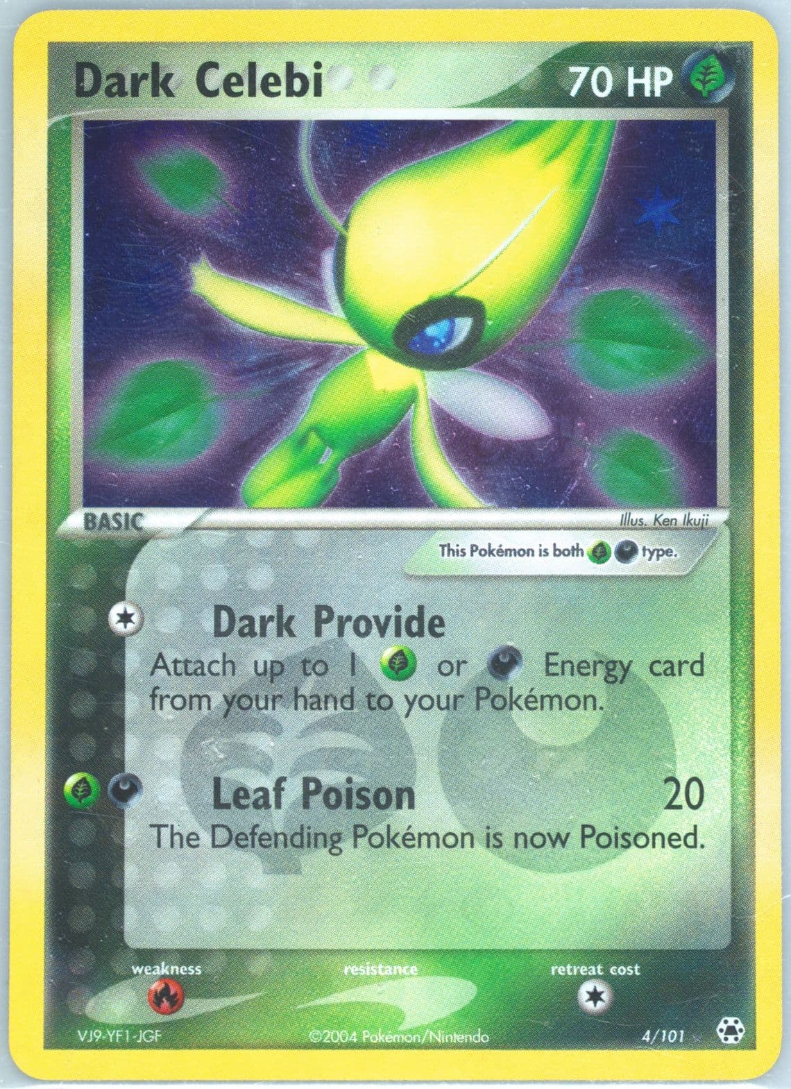 Dark Celebi-Reverse Foil (4) 2004 Pokemon EX Hidden Legends
