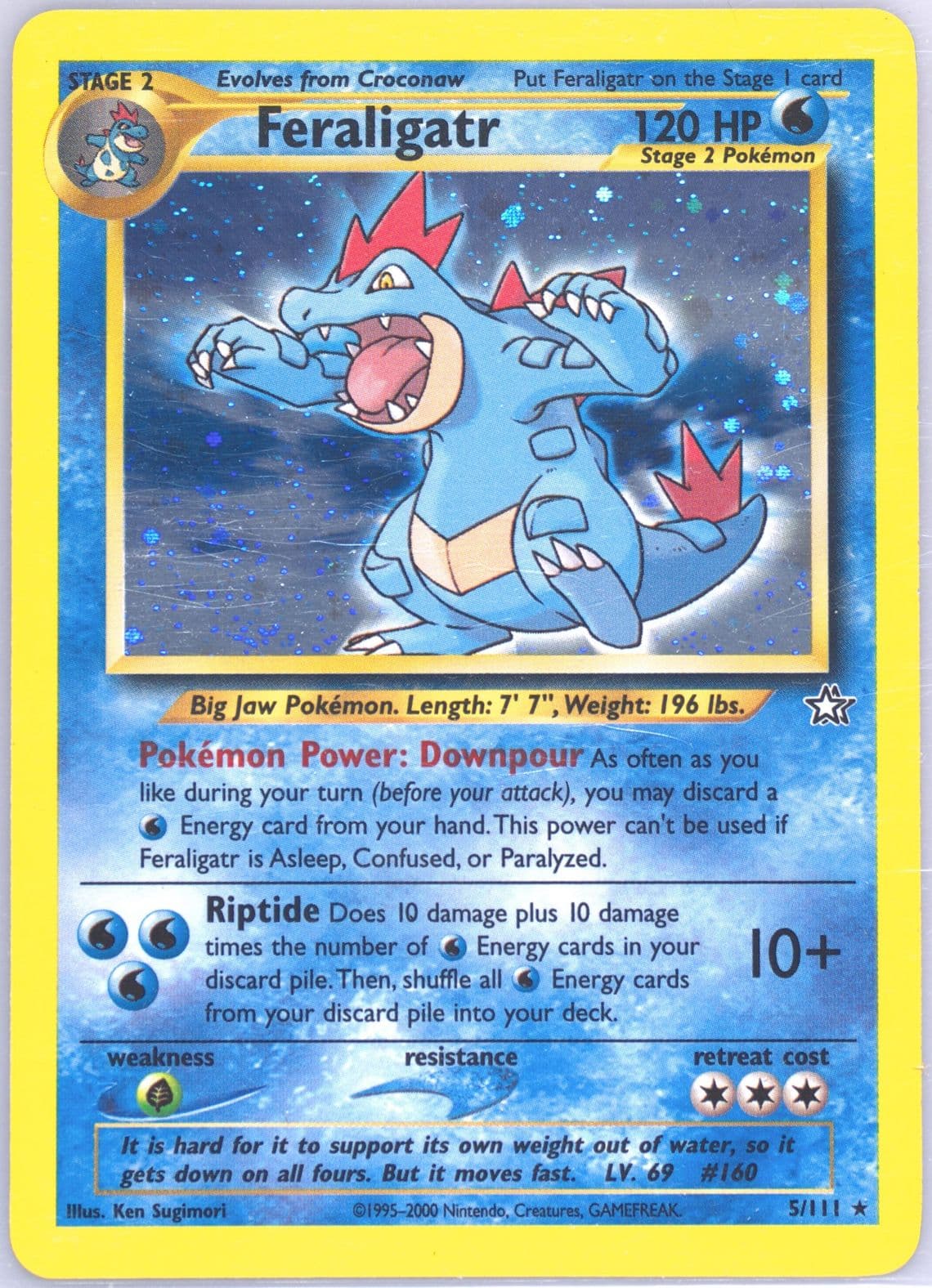 Feraligatr-Holo (5) 2000 Pokemon Neo Genesis