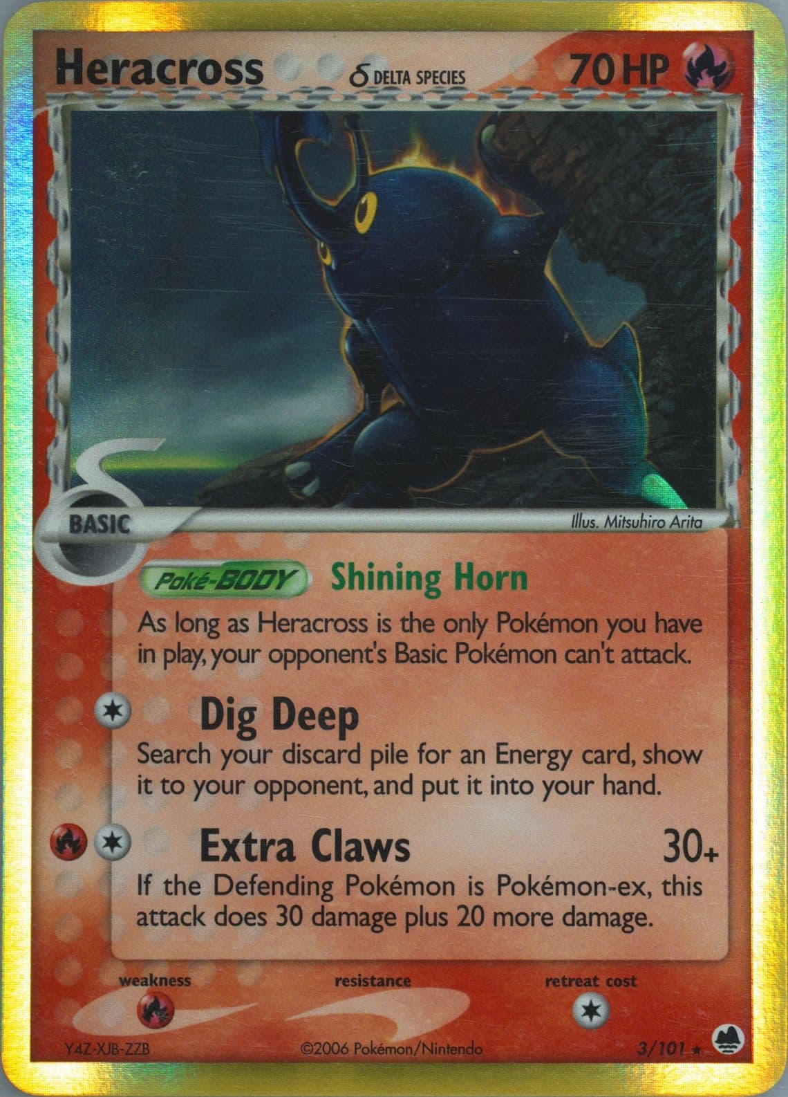 Heracross-Holo (3) 2006 Pokemon EX Dragon Frontiers