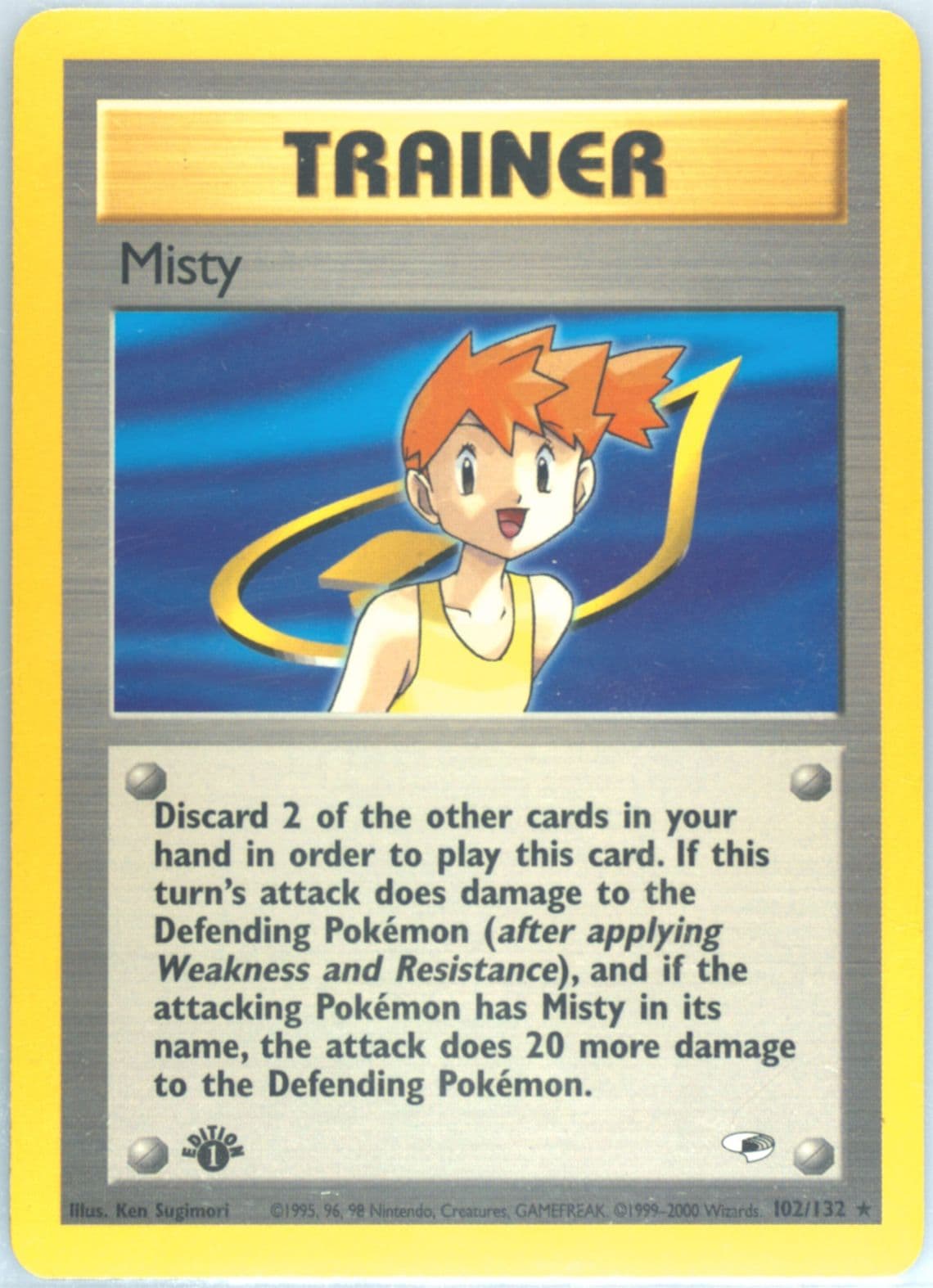 Misty 1st Edition (102) 2000 Pokemon Gym Heroes