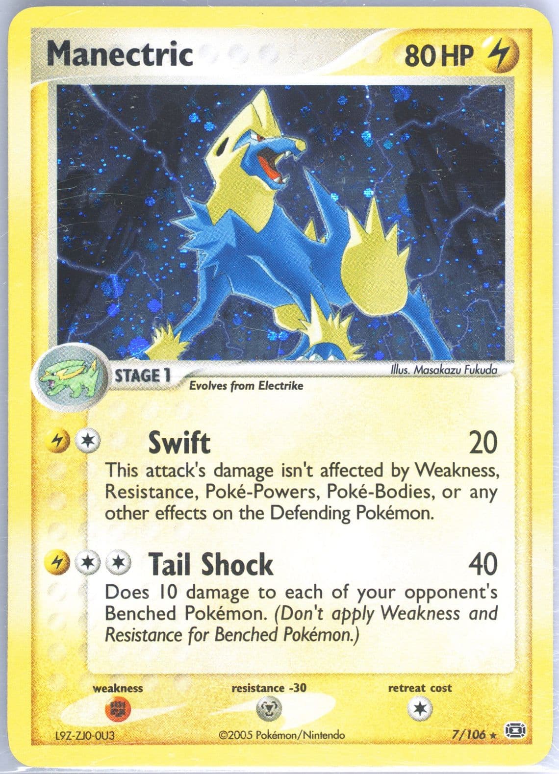 Manectric-Holo (7) 2005 Pokemon EX Emerald