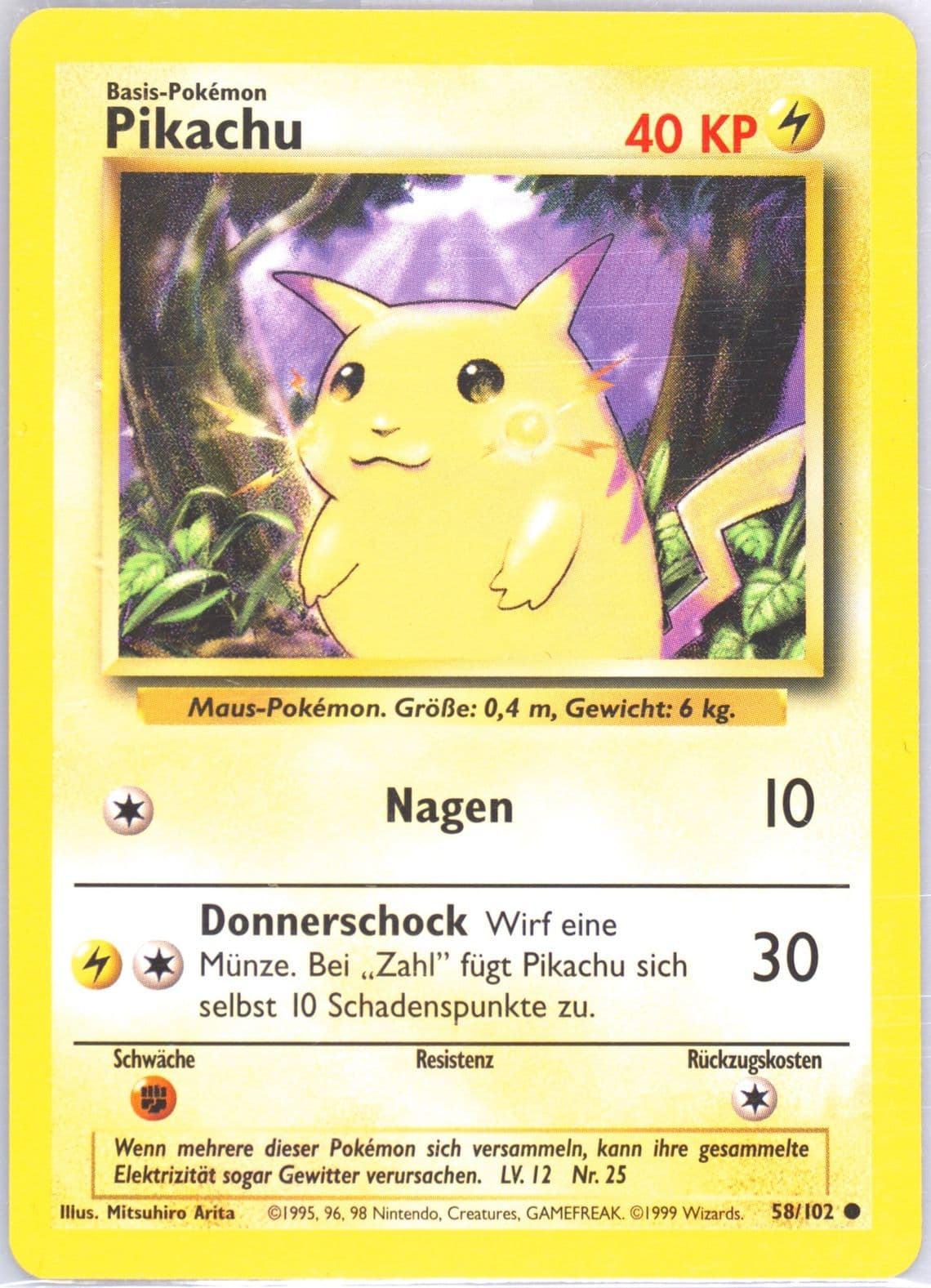 Pikachu (58) 1999 Pokemon German