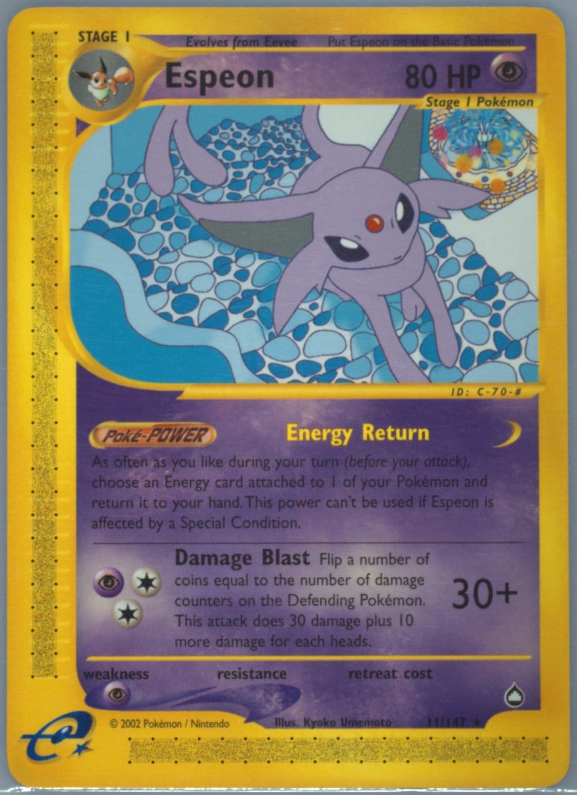 Espeon (11) 2003 Pokemon Aquapolis