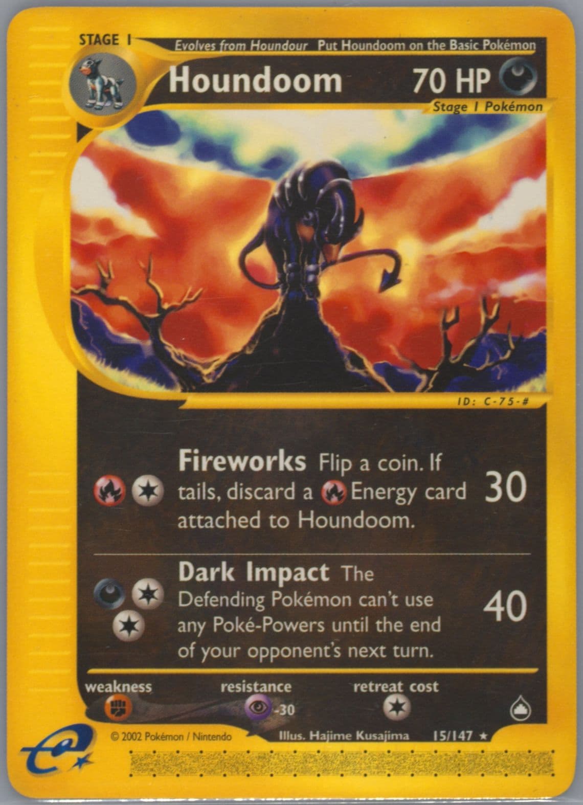 Houndoom (15) 2003 Pokemon Aquapolis