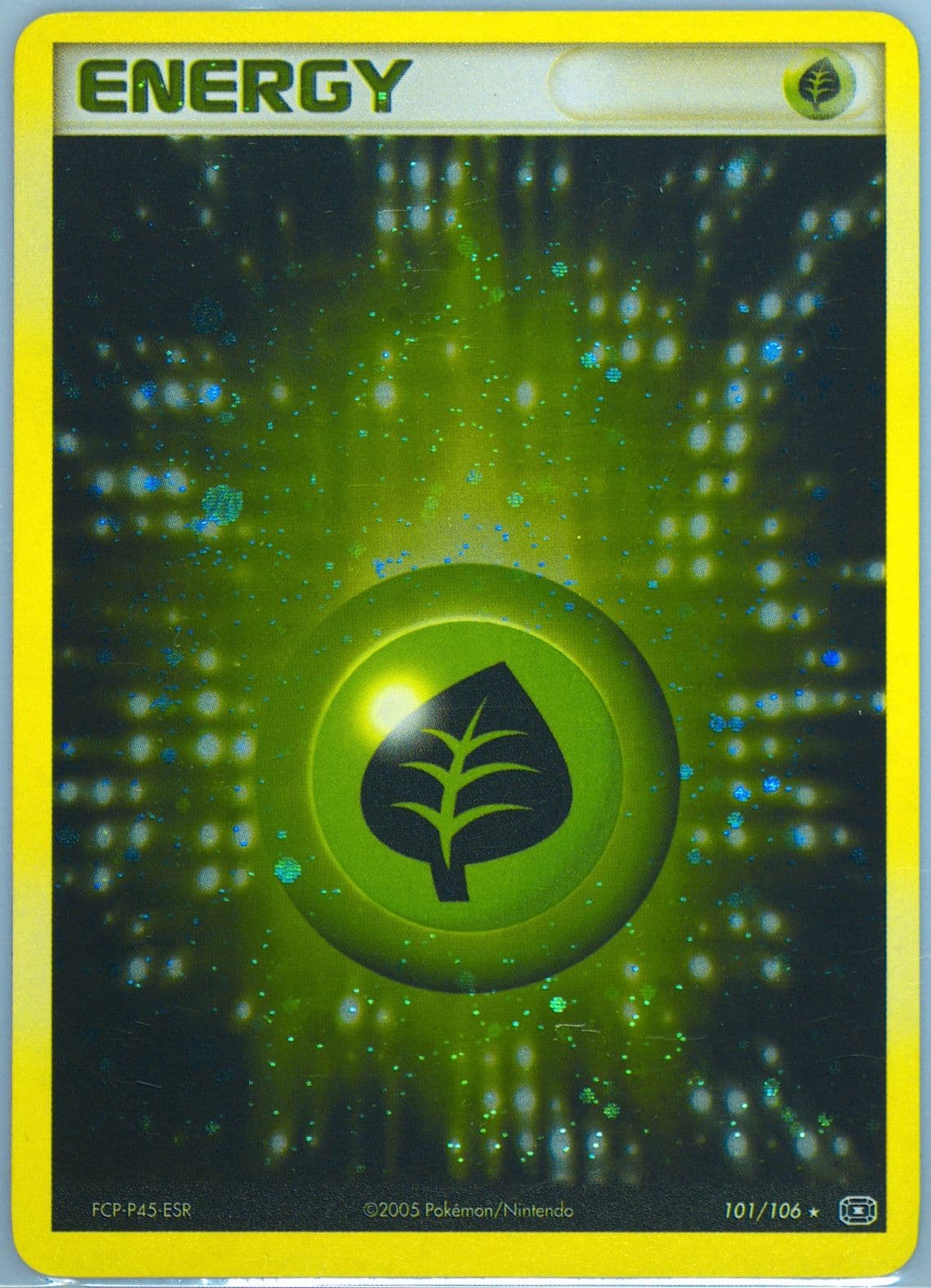 Grass Energy-Holo (101) 2005 Pokemon EX Emerald