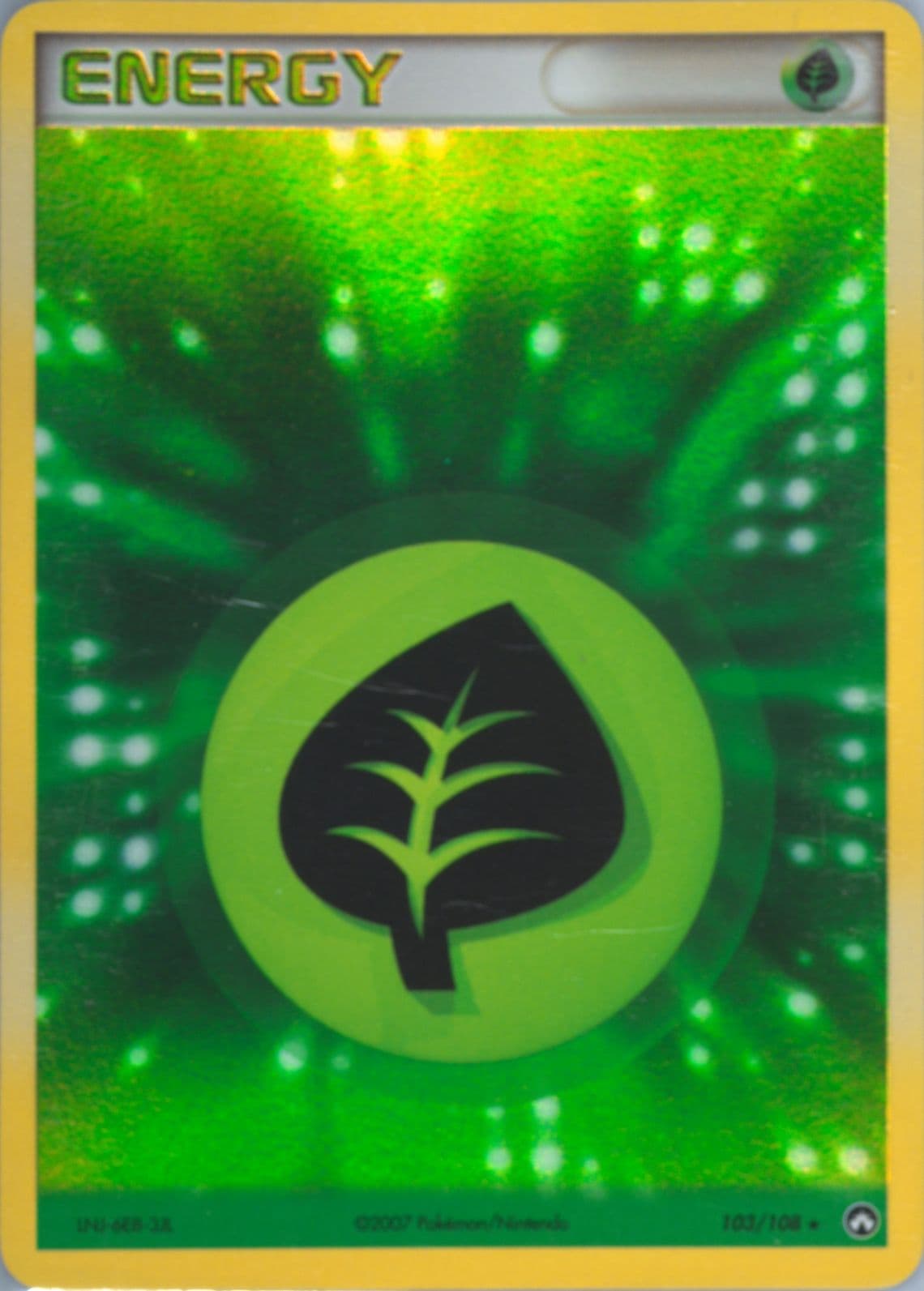 Grass Energy-Holo (103) 2007 Pokemon EX Power Keepers