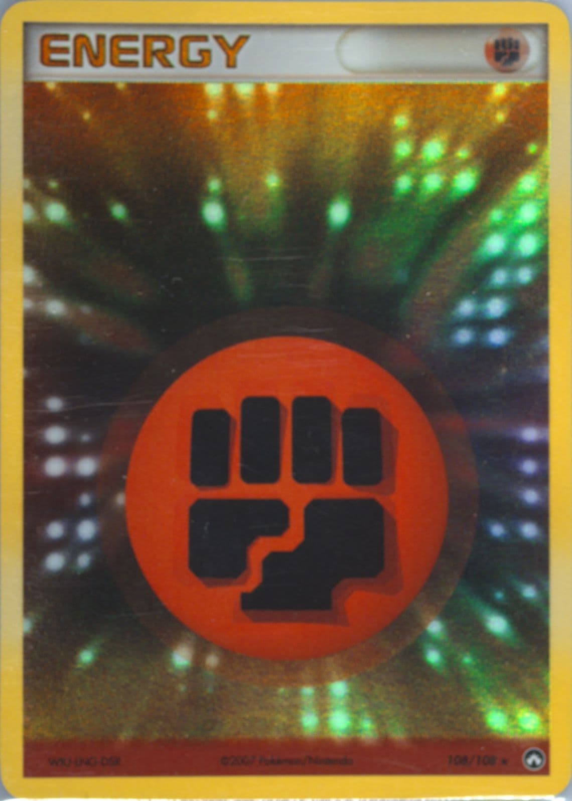 Fighting Energy-Holo (108) 2007 Pokemon EX Power Keepers