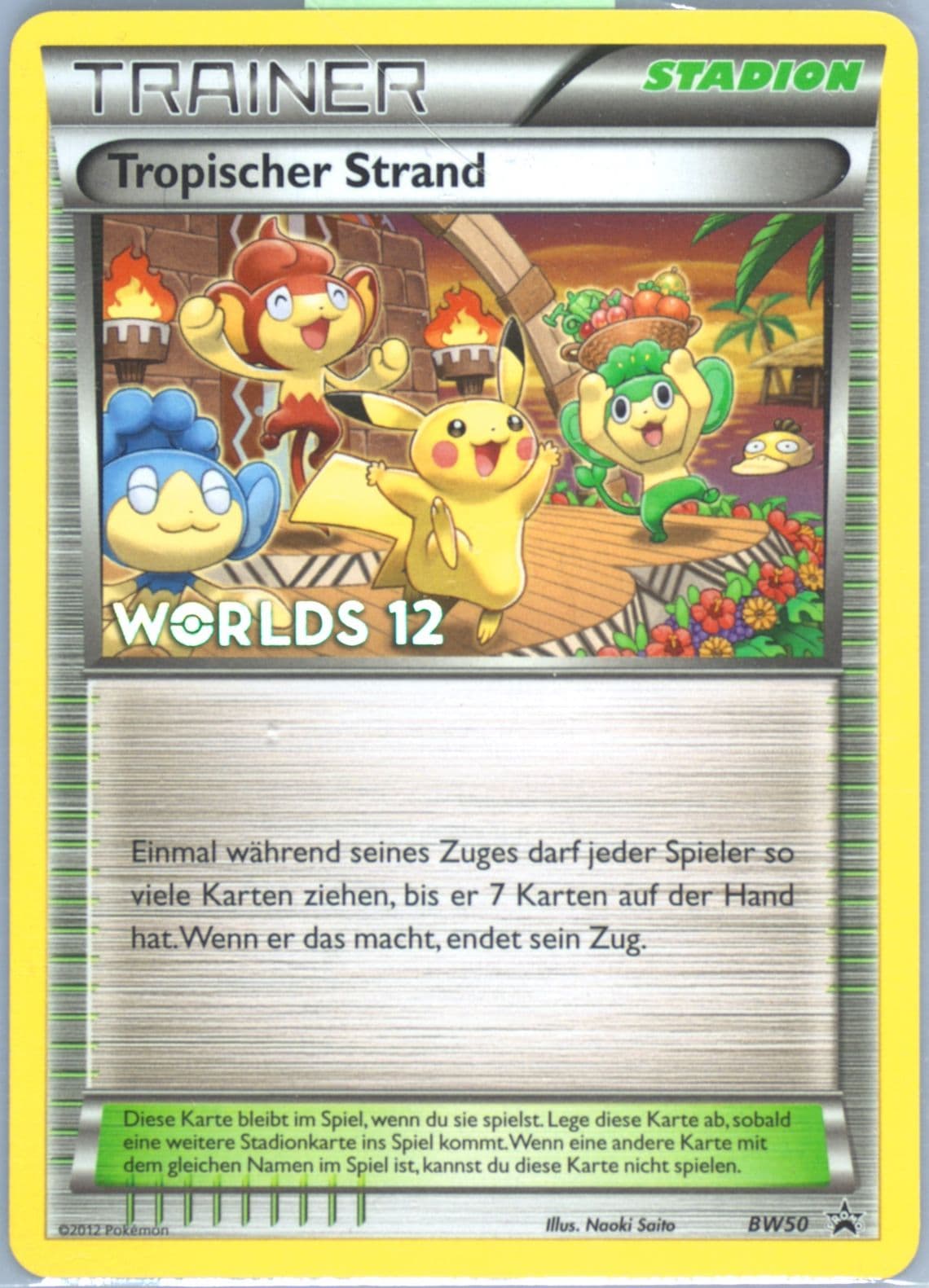 Tropical Beach German (BW50) 2012 Pokemon World Championships Promo