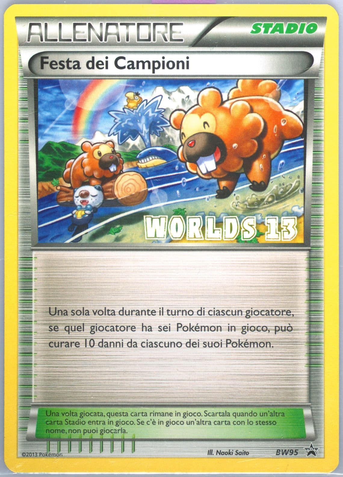 Champions Festival Worlds 13-Italian (BW95) 2013 Pokemon Black & White Promo