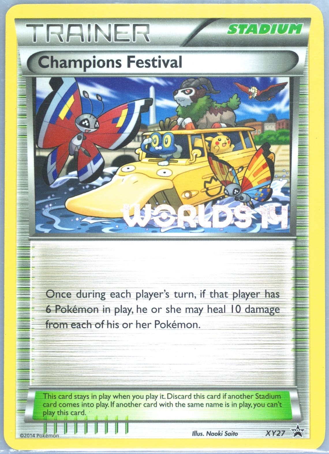 Champions Festival Worlds 14 (XY27) 2014 Pokemon XY Black Star Promo