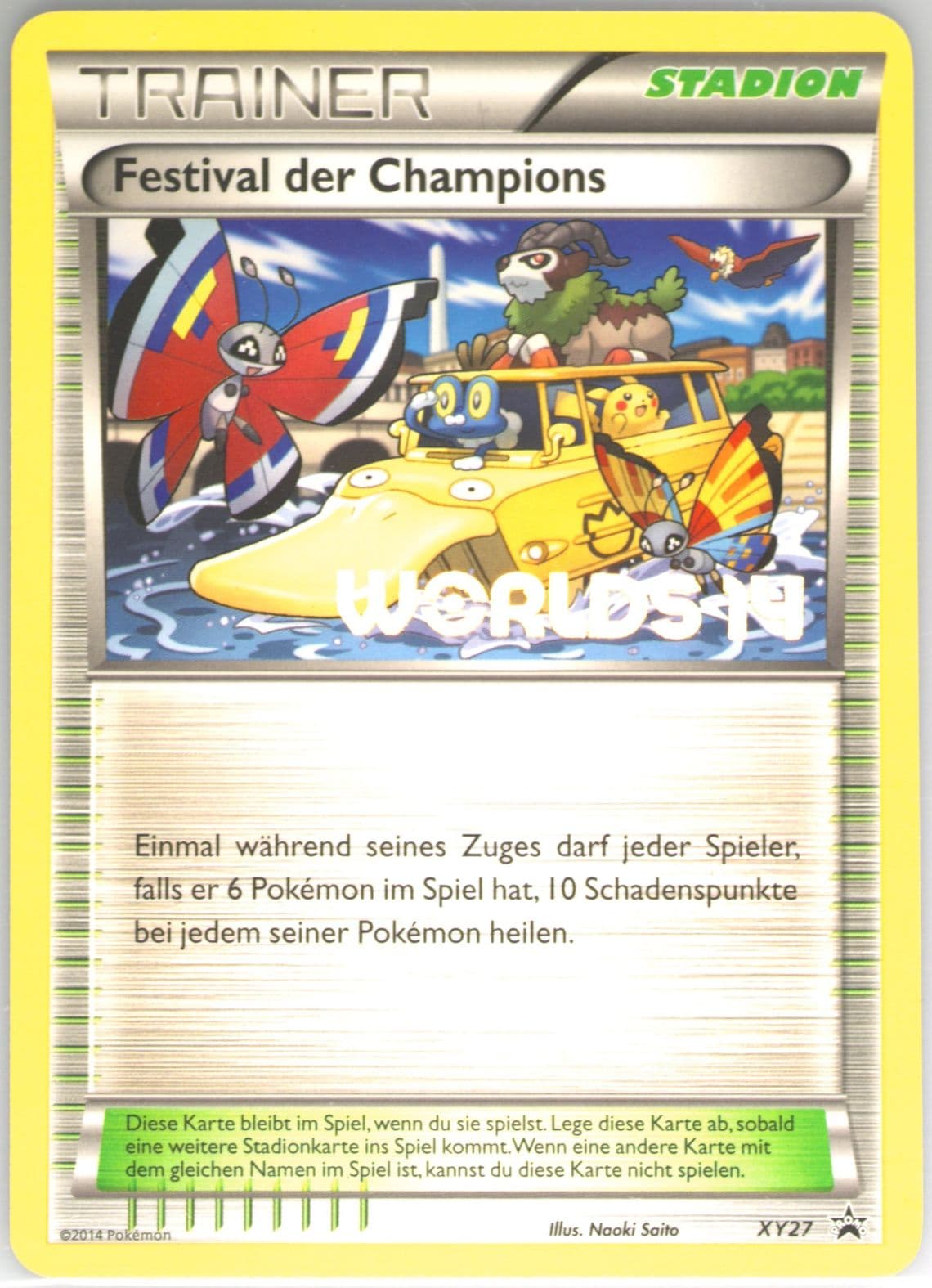 Champions Festival Worlds 14-German (XY27) 2014 Pokemon XY Black Star Promo