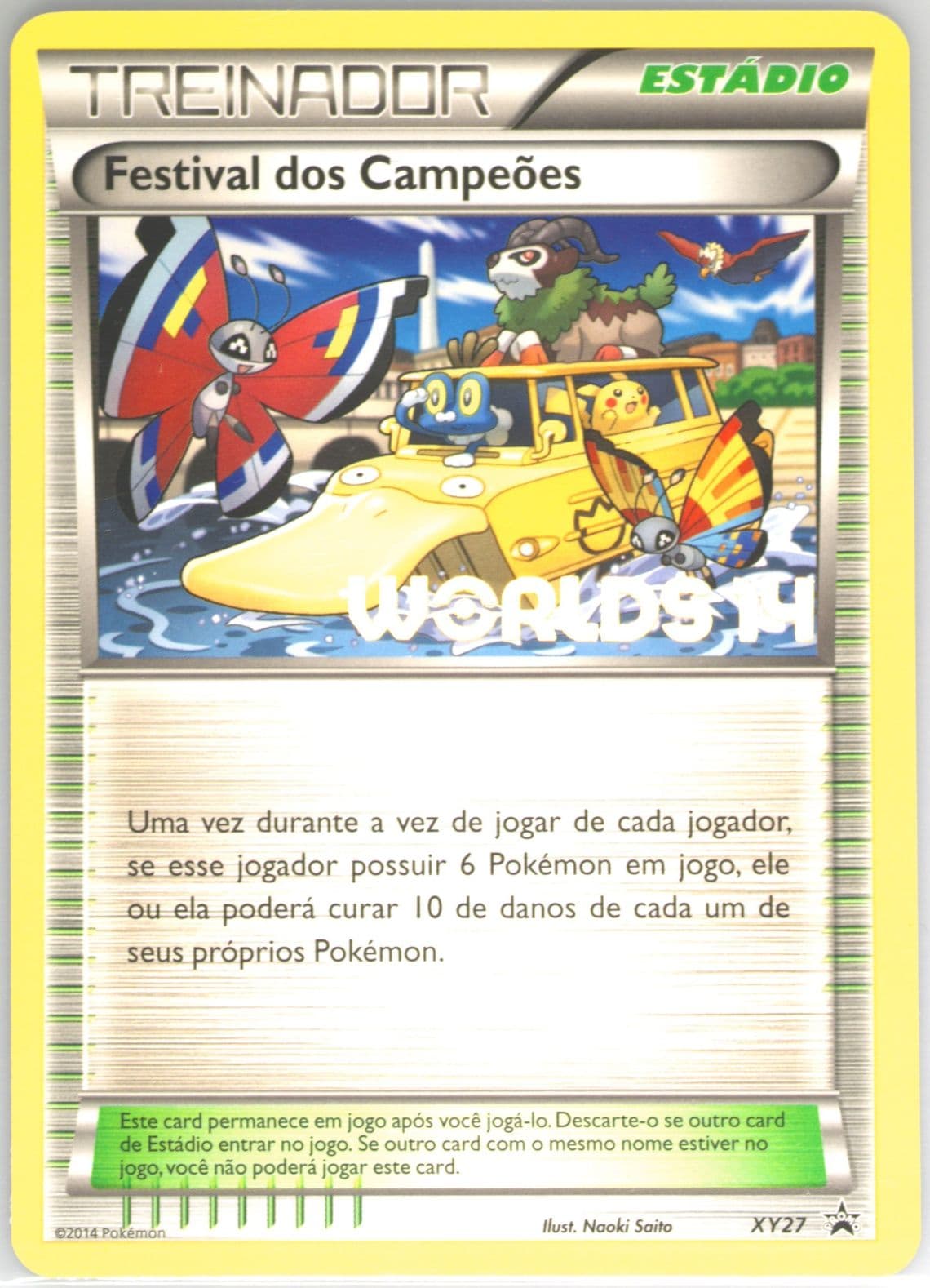 Champions Festival Worlds 14-Portuguese (XY27) 2014 Pokemon XY Black Star Promo