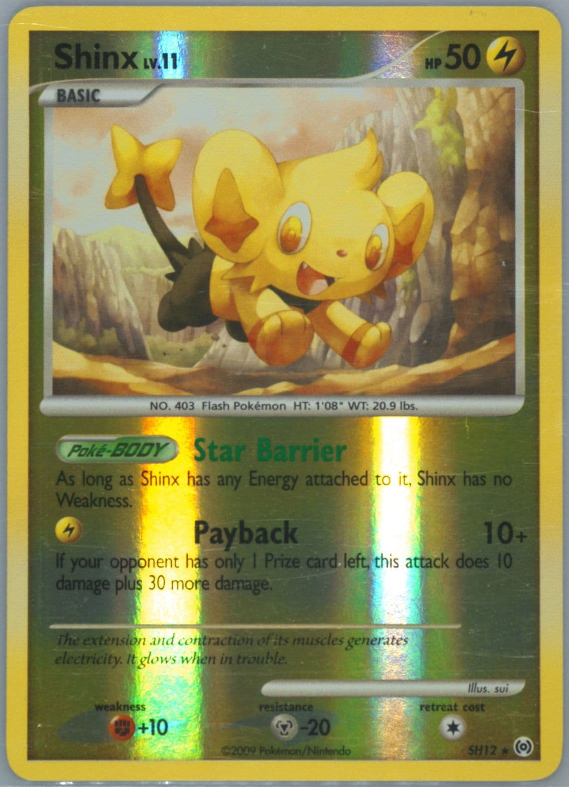 Shinx-Reverse Foil (SH12) 2009 Pokemon Platinum Arceus