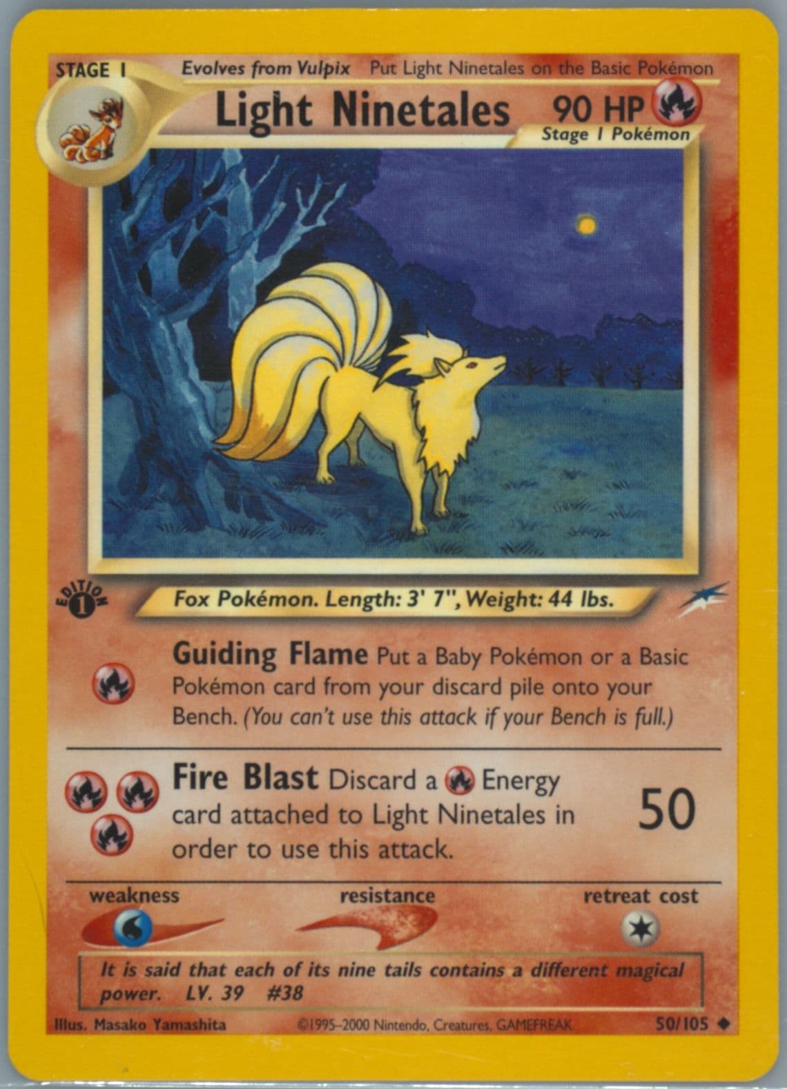 Light Ninetales 1st Edition (50) 2002 Pokemon Neo Destiny