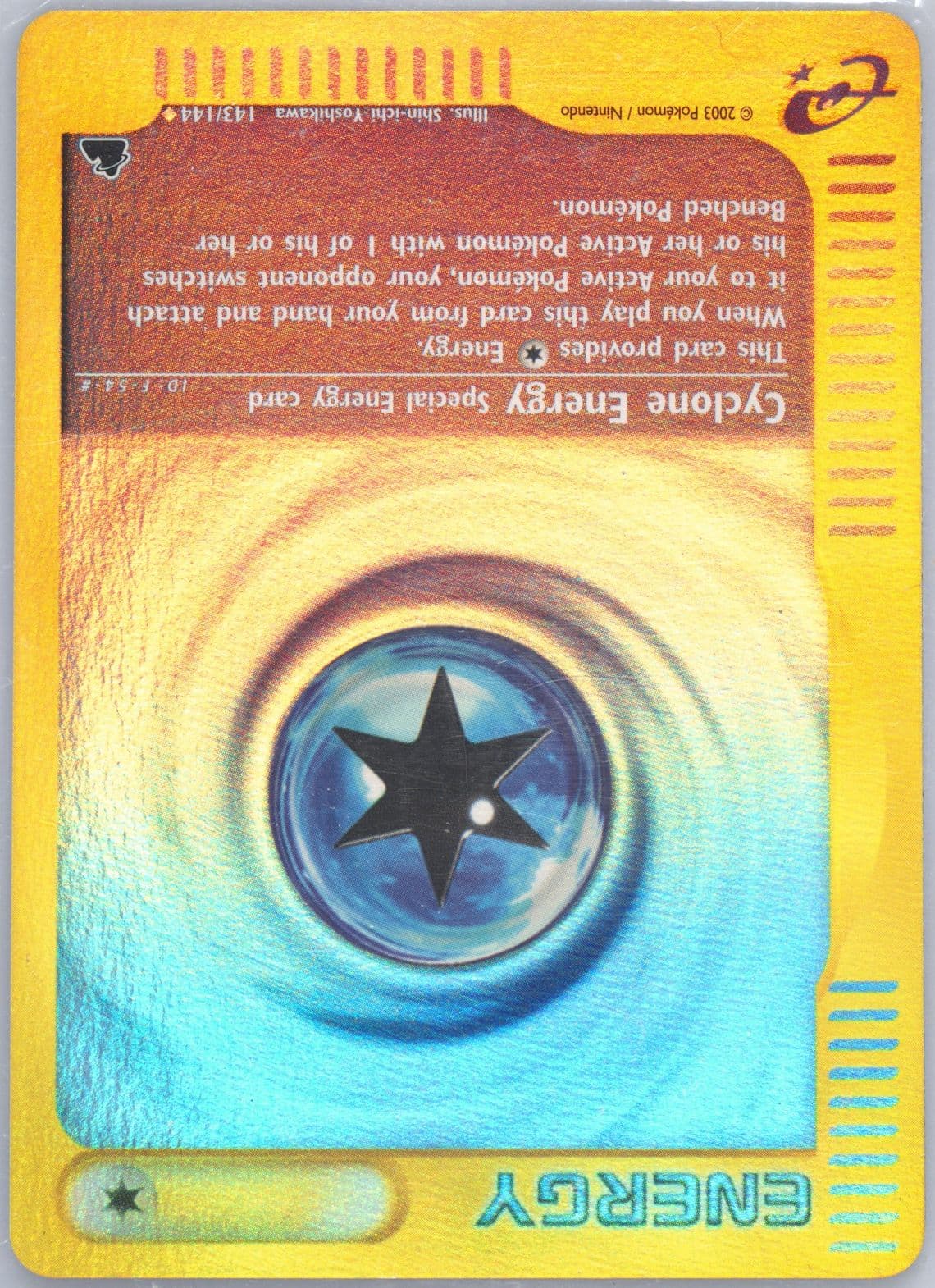 Cyclone Energy-Reverse Foil (143) 2003 Pokemon Skyridge