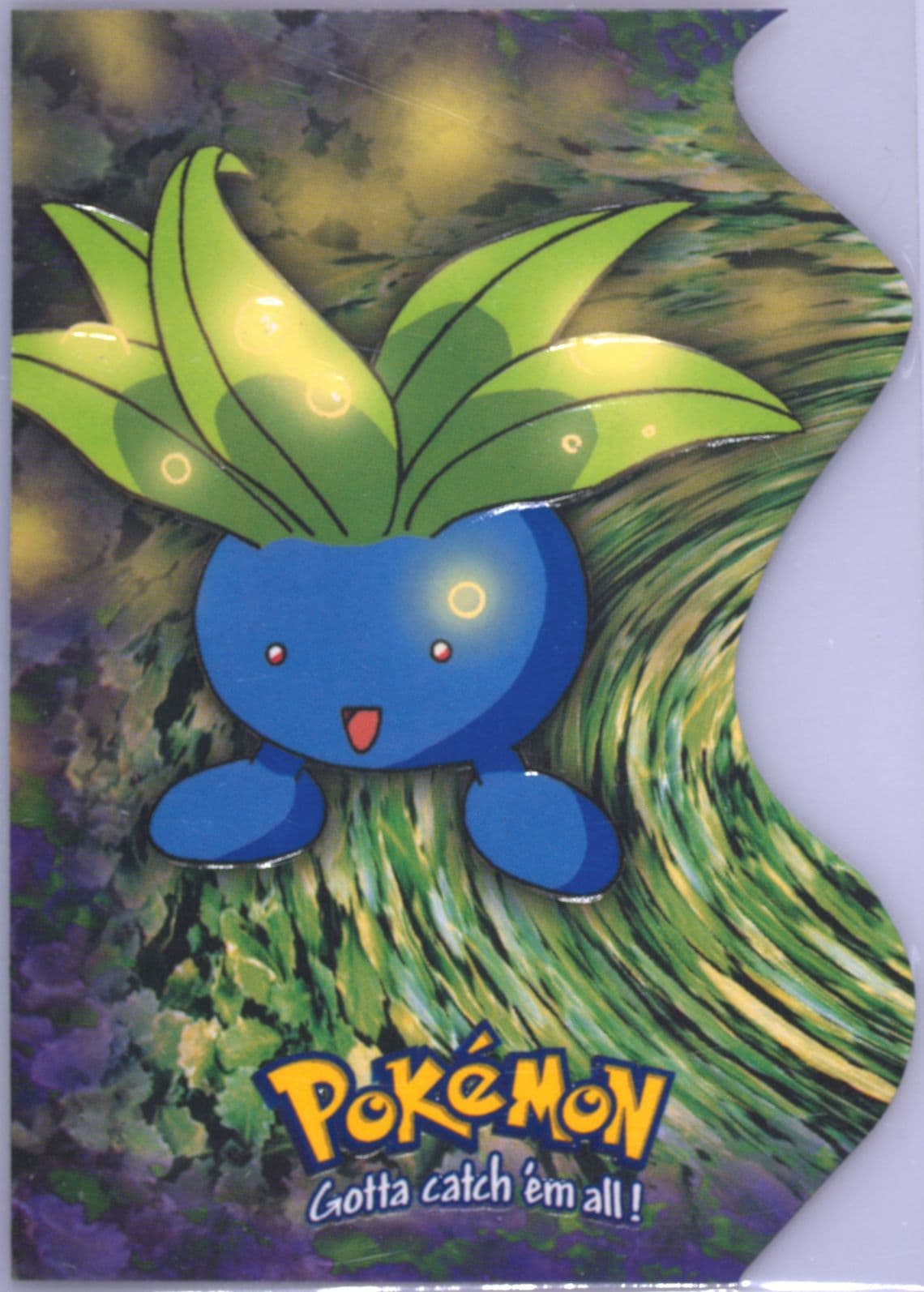 Oddish (EV4) 2000 Topps Pokemon TV Animation Die-Cut Embossed