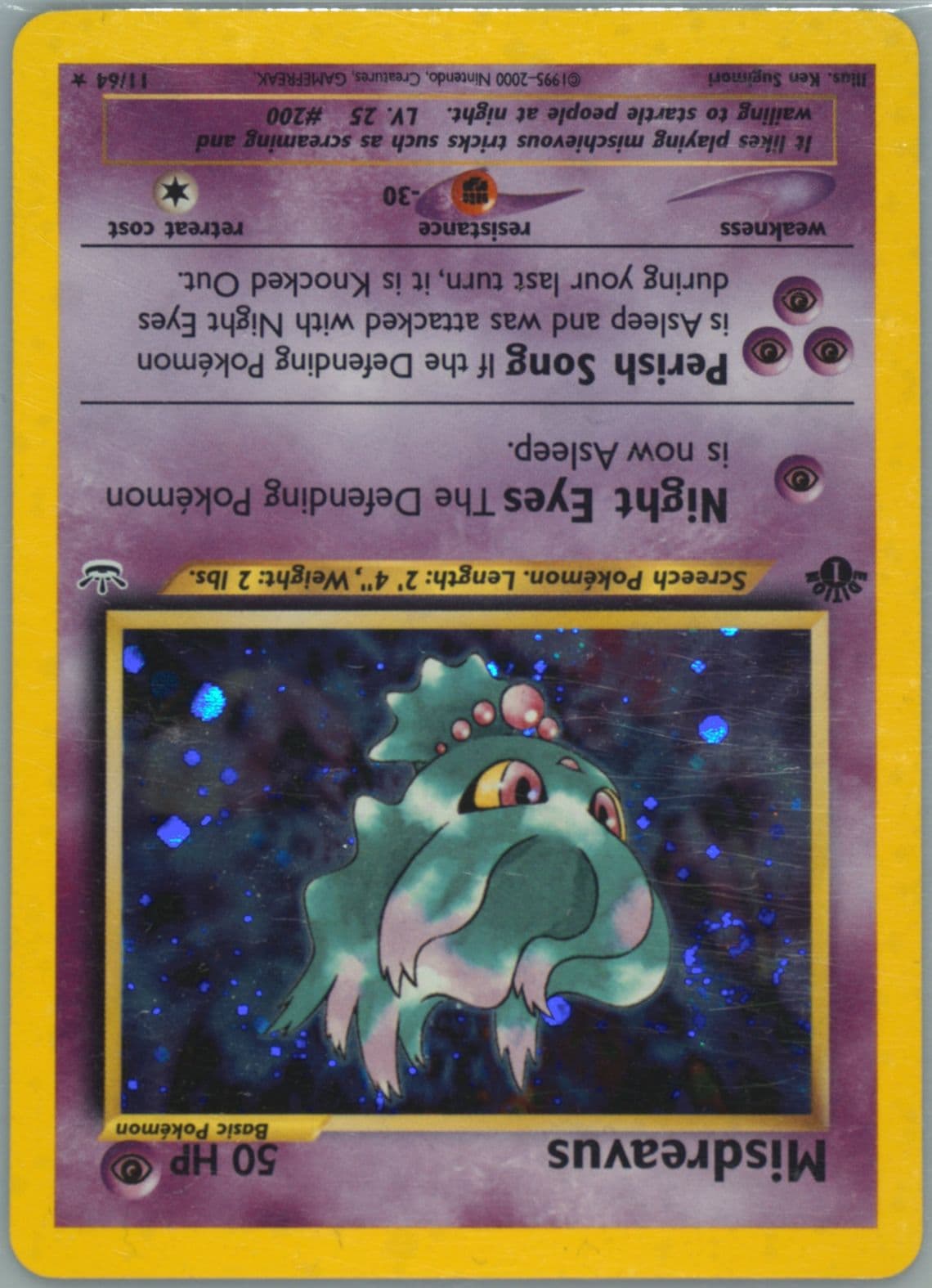 Misdreavus-Holo (11) 2001 Pokemon Neo Revelation 1st Edition