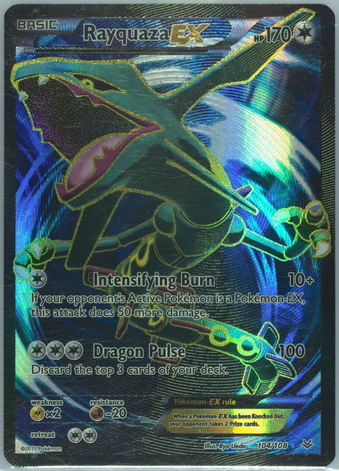 Full Art/Rayquaza EX (104) 2015 Pokemon XY Roaring Skies